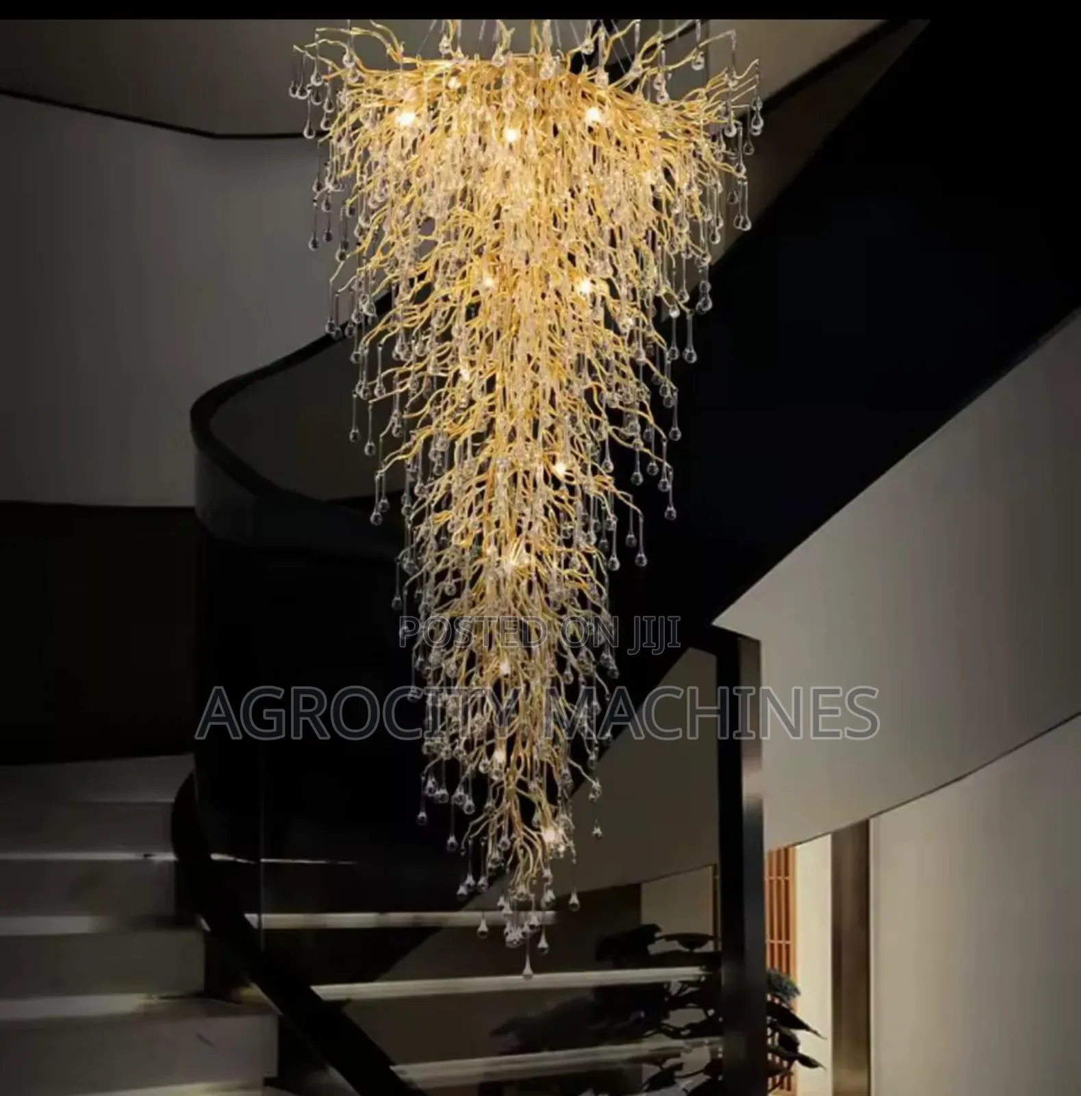 Water Drop Branch Crystal Chandelier, Or A Luxury Crystal Chandelier.
