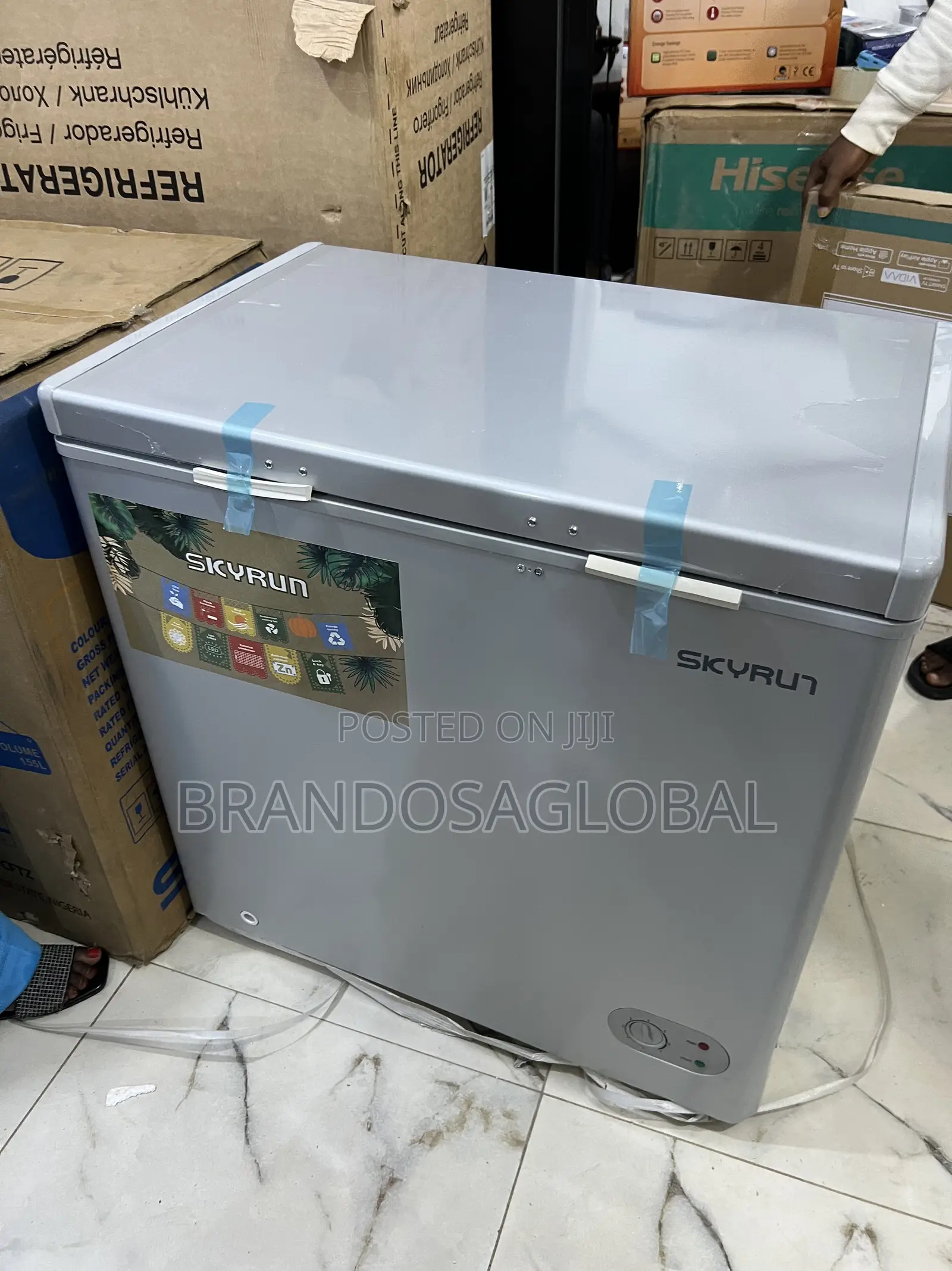 Skyrun 155l Deep Freezer – Durable Interior Easy Cleaning