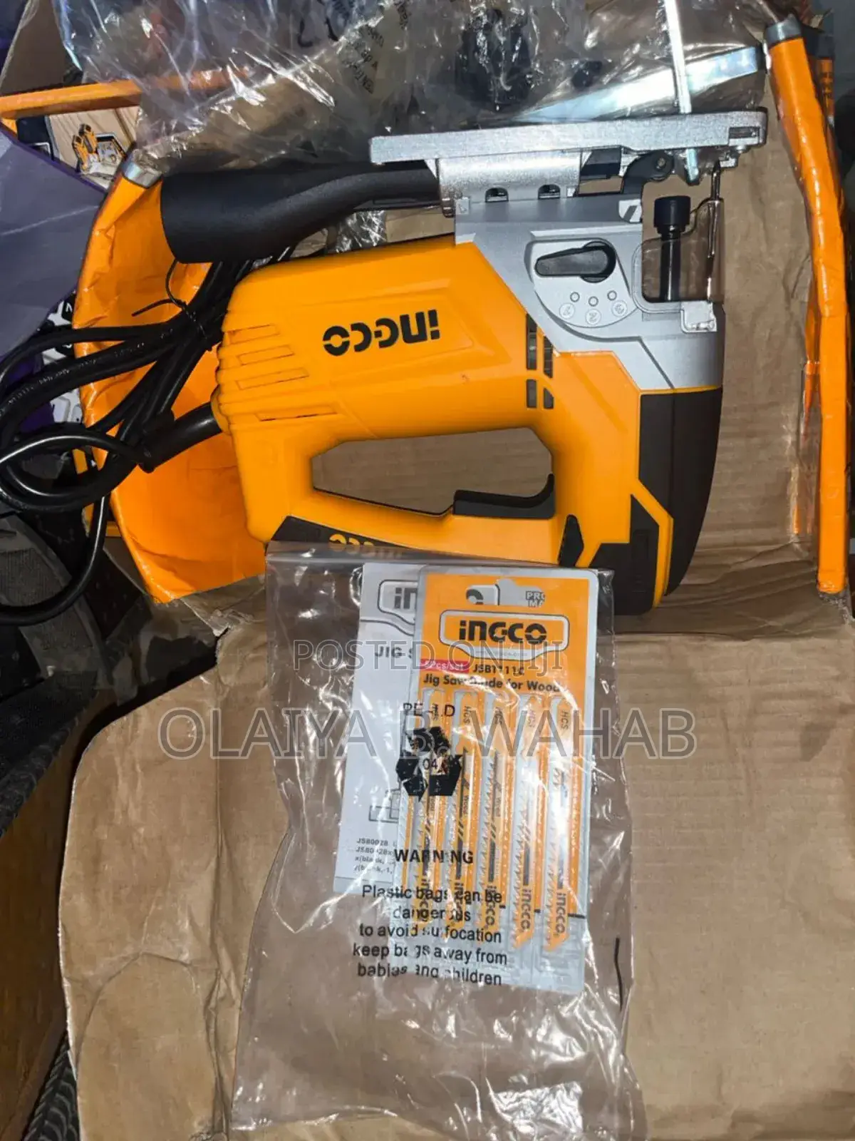 Ingco Jig Saw Machine 800w – Precision Cutting Tool for Wood Metal