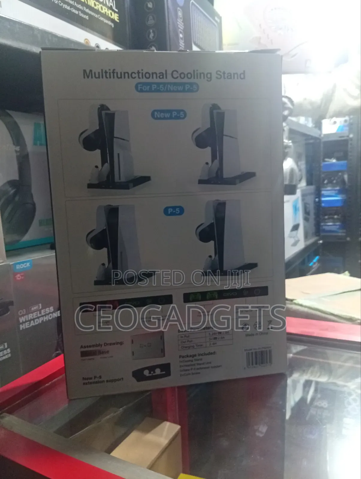 Green Lion Cooling Stand For Playstation 5 With 2 Cooling Fanfor Ps5
