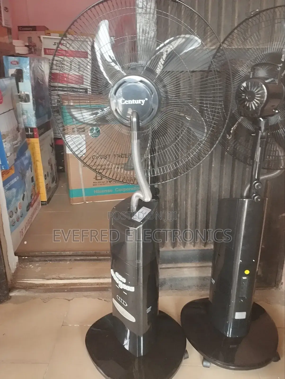Century Rechargeable Mist Fan With Big Battery