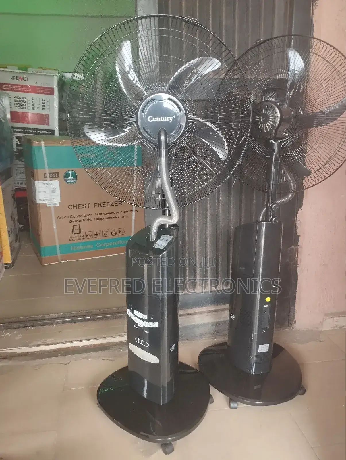 Century Rechargeable Mist Fan With Big Battery
