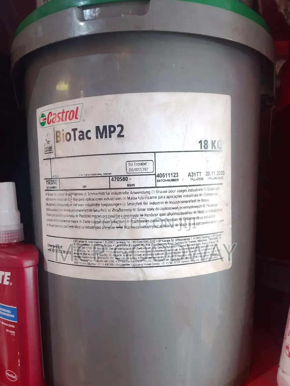 Castrol Grease Bio Tac Mp2 18kg