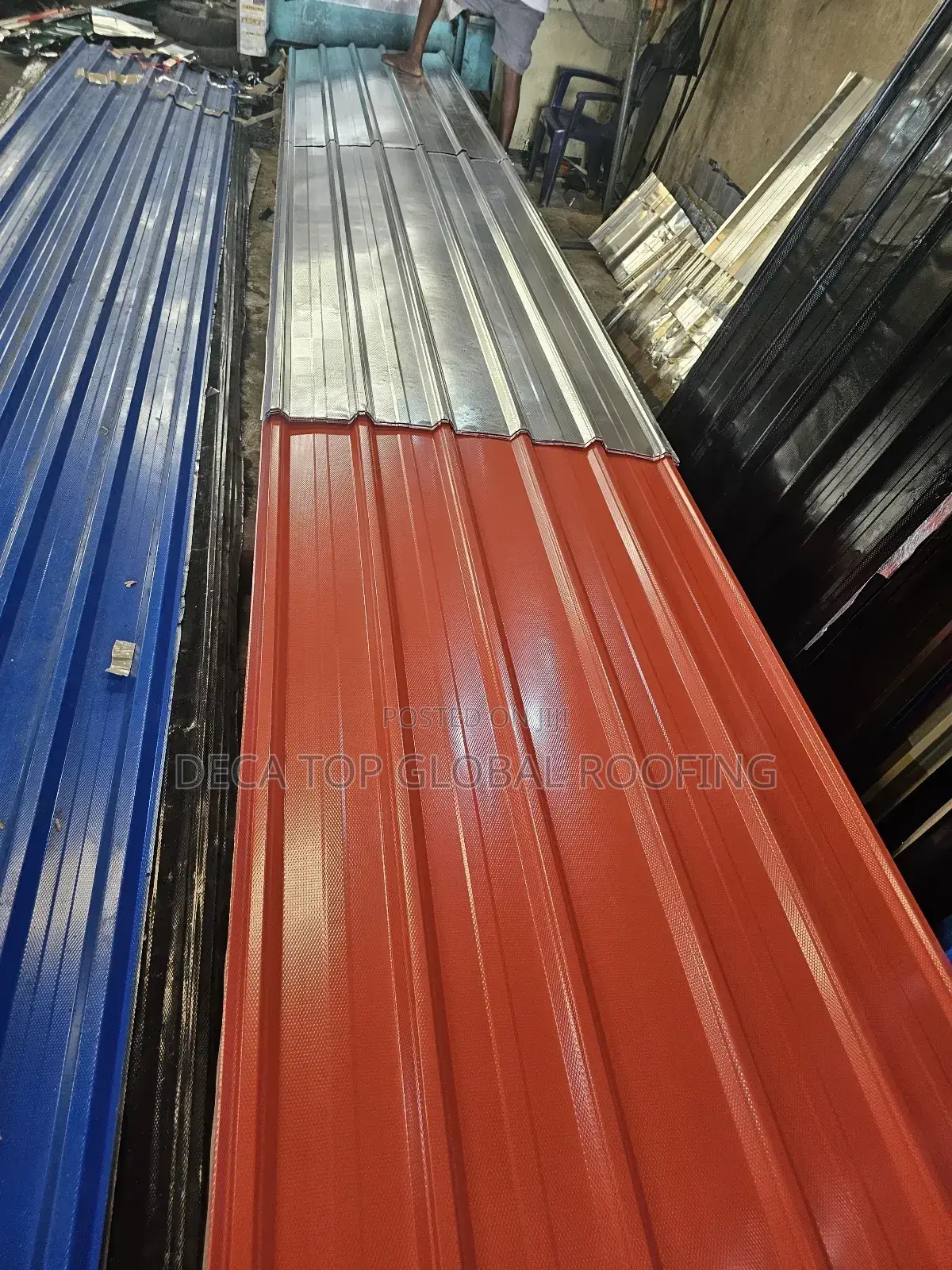 Long Span Roofing Sheets Pure Aluminum Material Oven Baked.