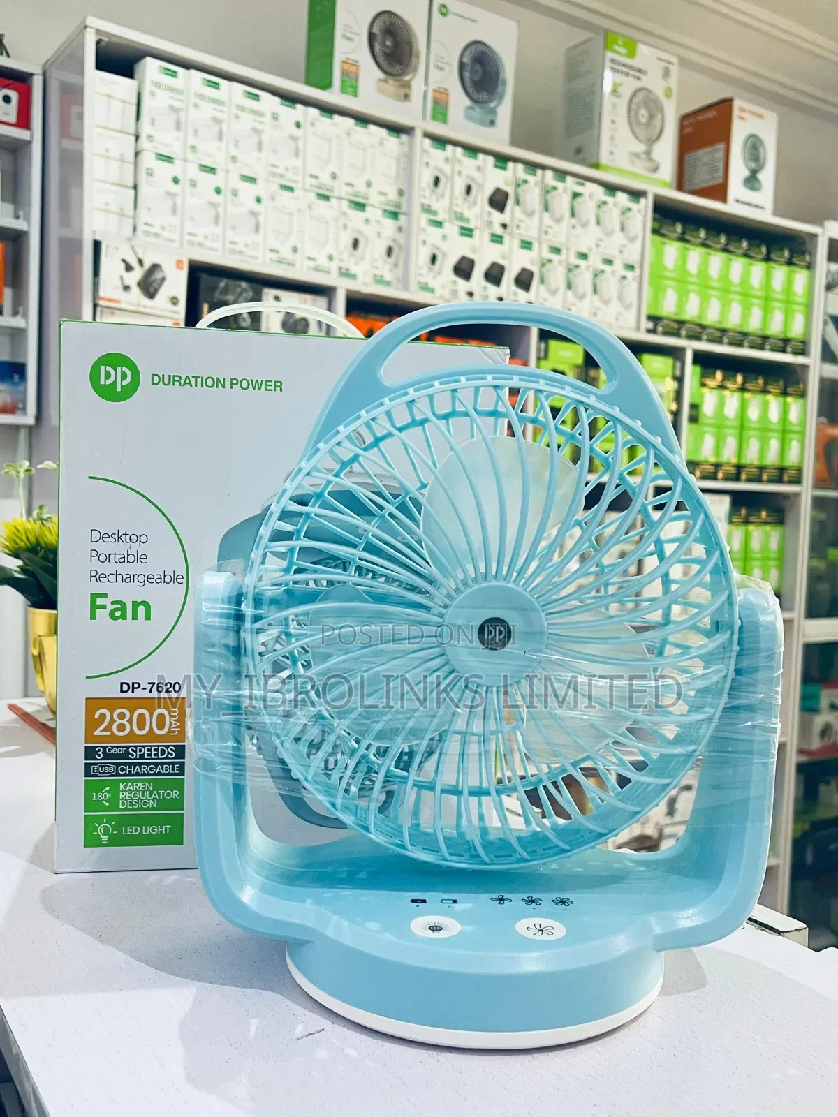 Dp 7620 Rechargeable Fan