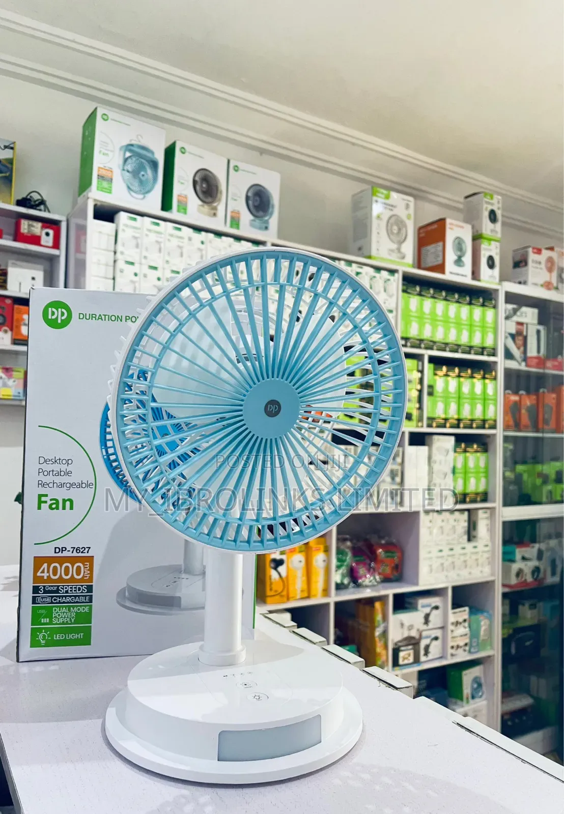 Dp-7627 Rechargeable Fan