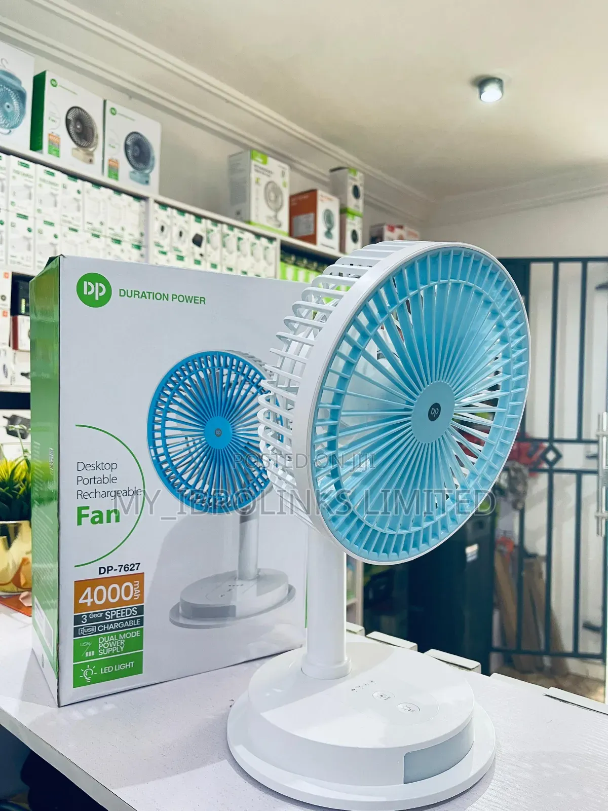 Dp-7627 Rechargeable Fan