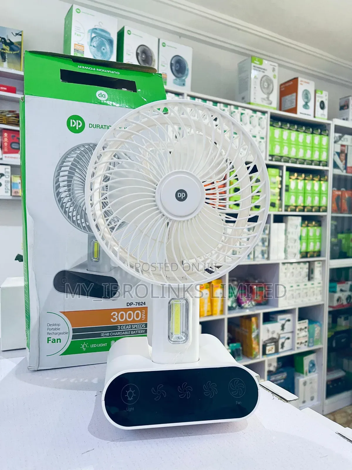 Dp-7624 Rechargeable Fan