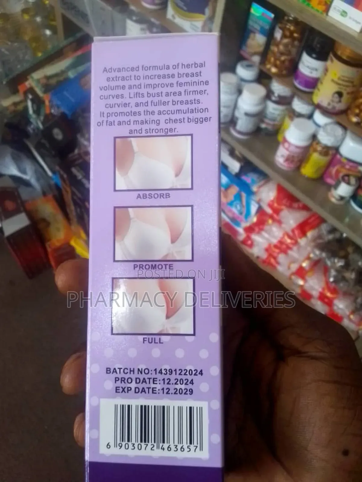 Kiss Beauty Herbal Breast Enlargement Cream Plump Firm Naturally! 