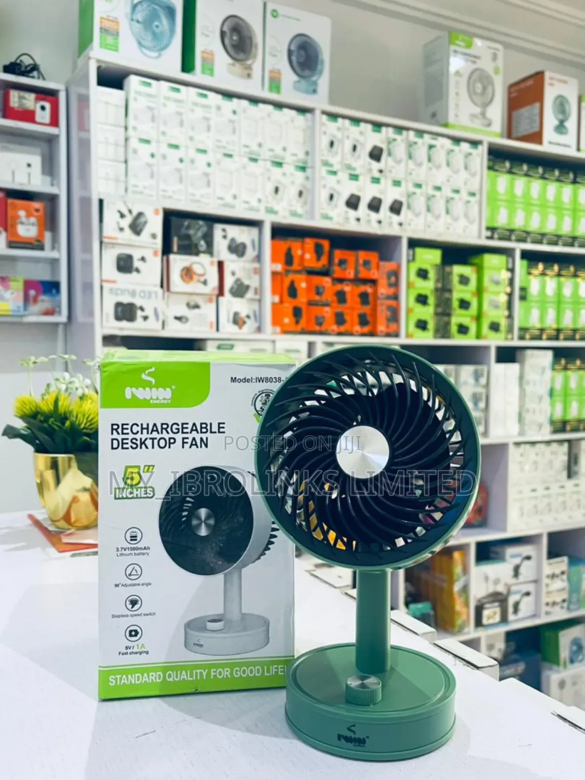 Iwin 8038a Portable Rechargeable Fan