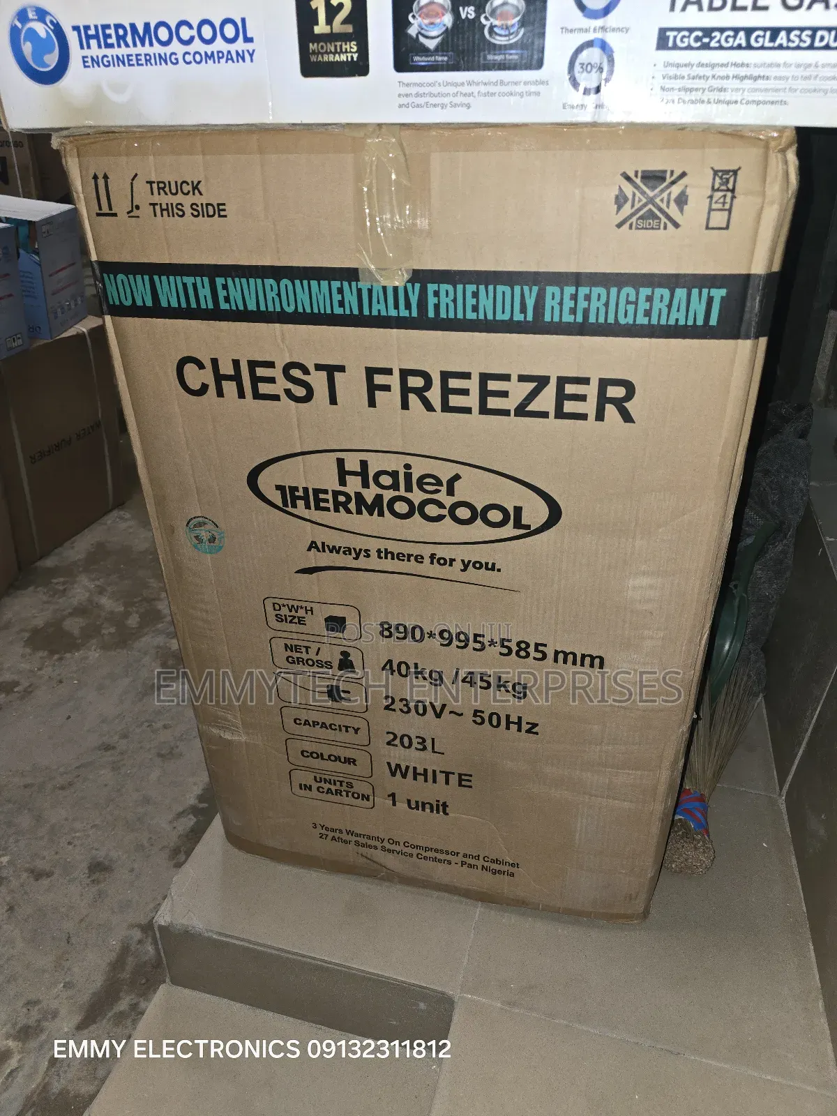 Hair Thermocool Chest Freezer Single Door HTF-200h(200l)