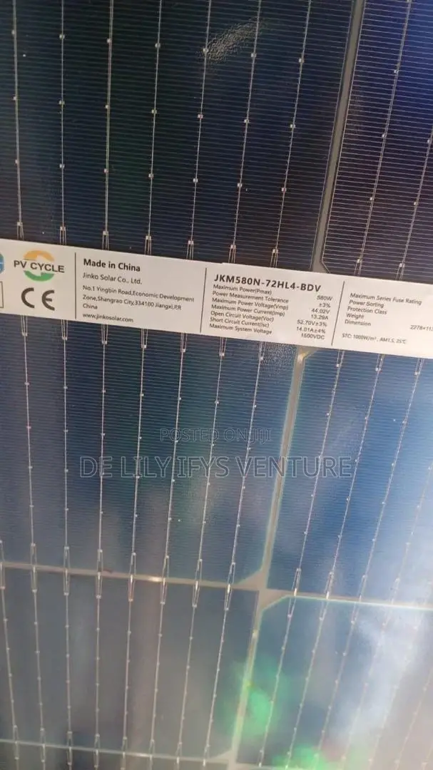 Jinko 580 W Solar Panel Bifacial