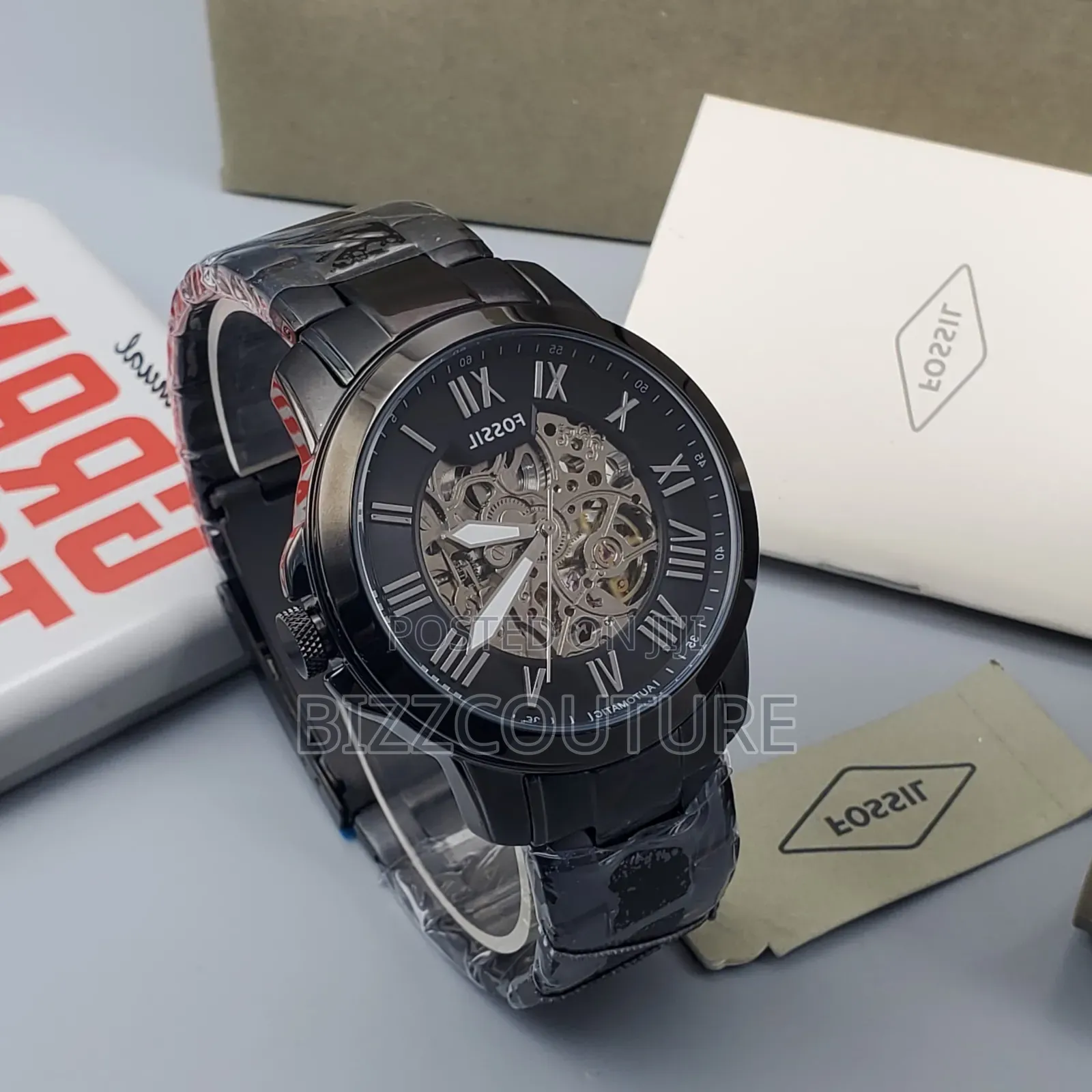 Original Fossil Black Stainless Steel Mechanical Watch