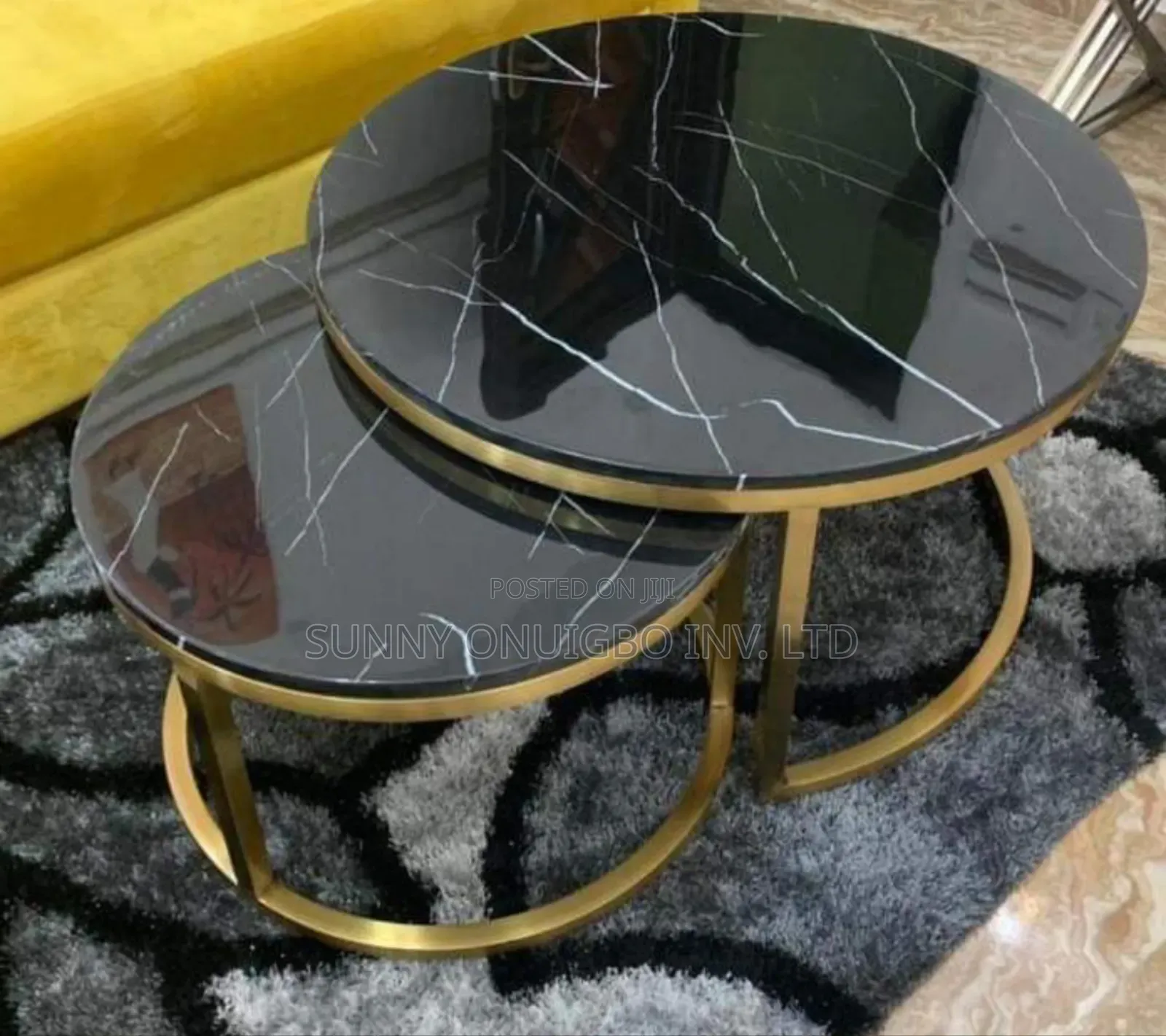 Luxury Center Table 2in1 Set. Marble Top