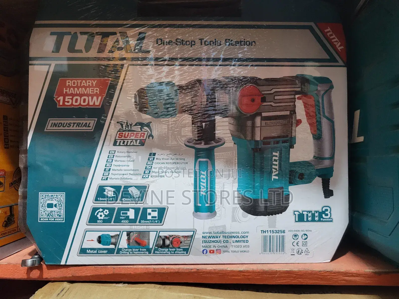 1500 Watts Total Electric Rotary Hammer Machine