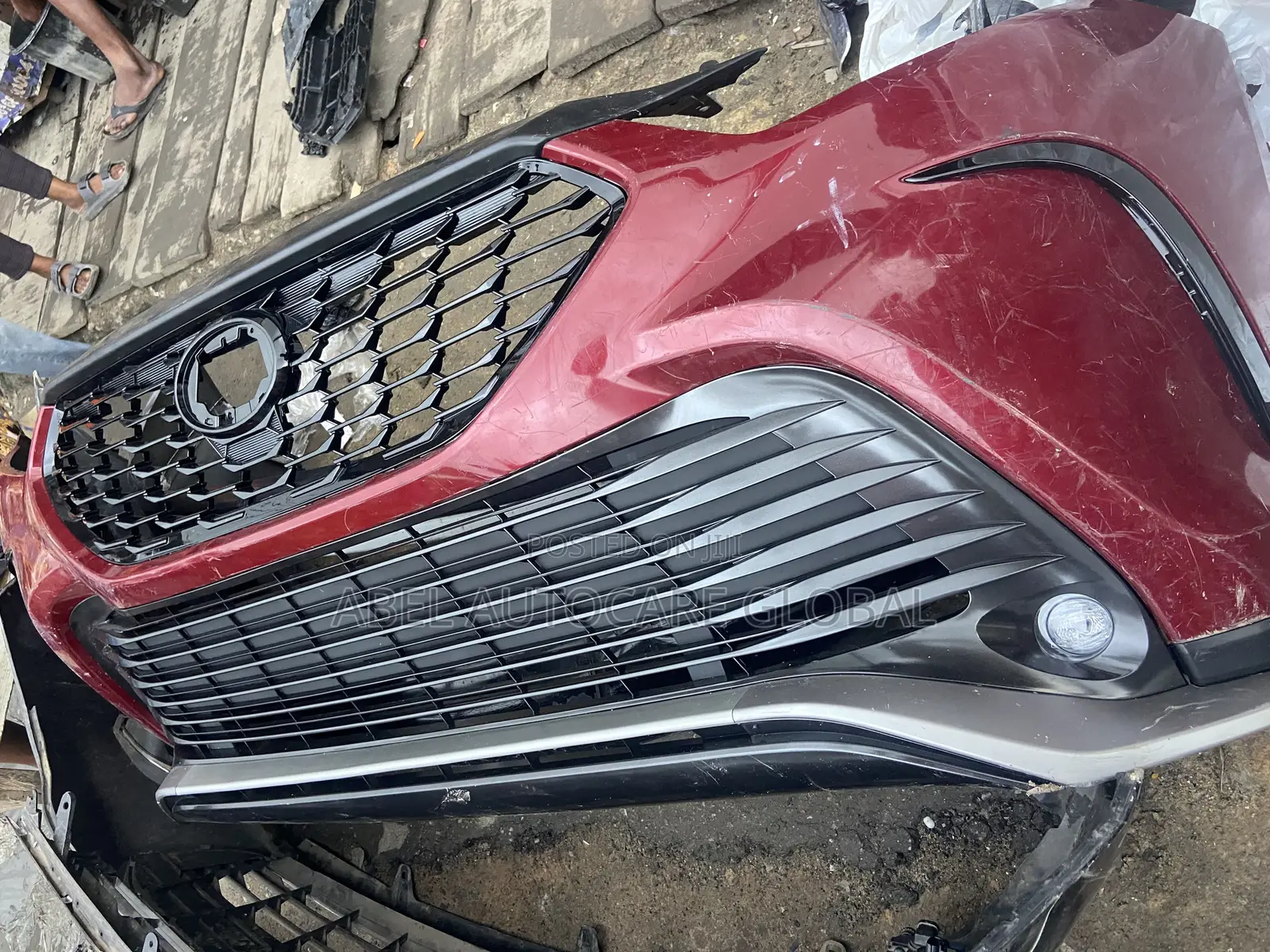 Complete Front Bumper for Toyota Highlander 2024 Model Sport