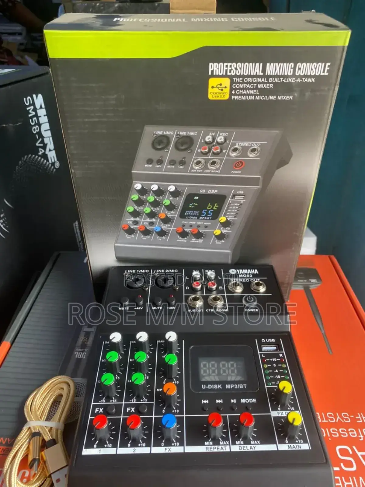 4 Channel Mixing Console/ Line Mixer