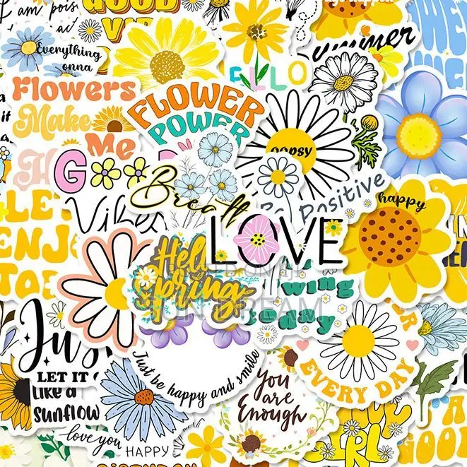 50 Pieces Stickers Self Love Stickers Home Decoration Girl Gift Idea