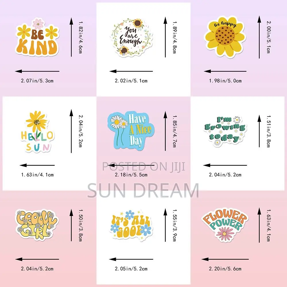 50 Pieces Stickers Self Love Stickers Home Decoration Girl Gift Idea