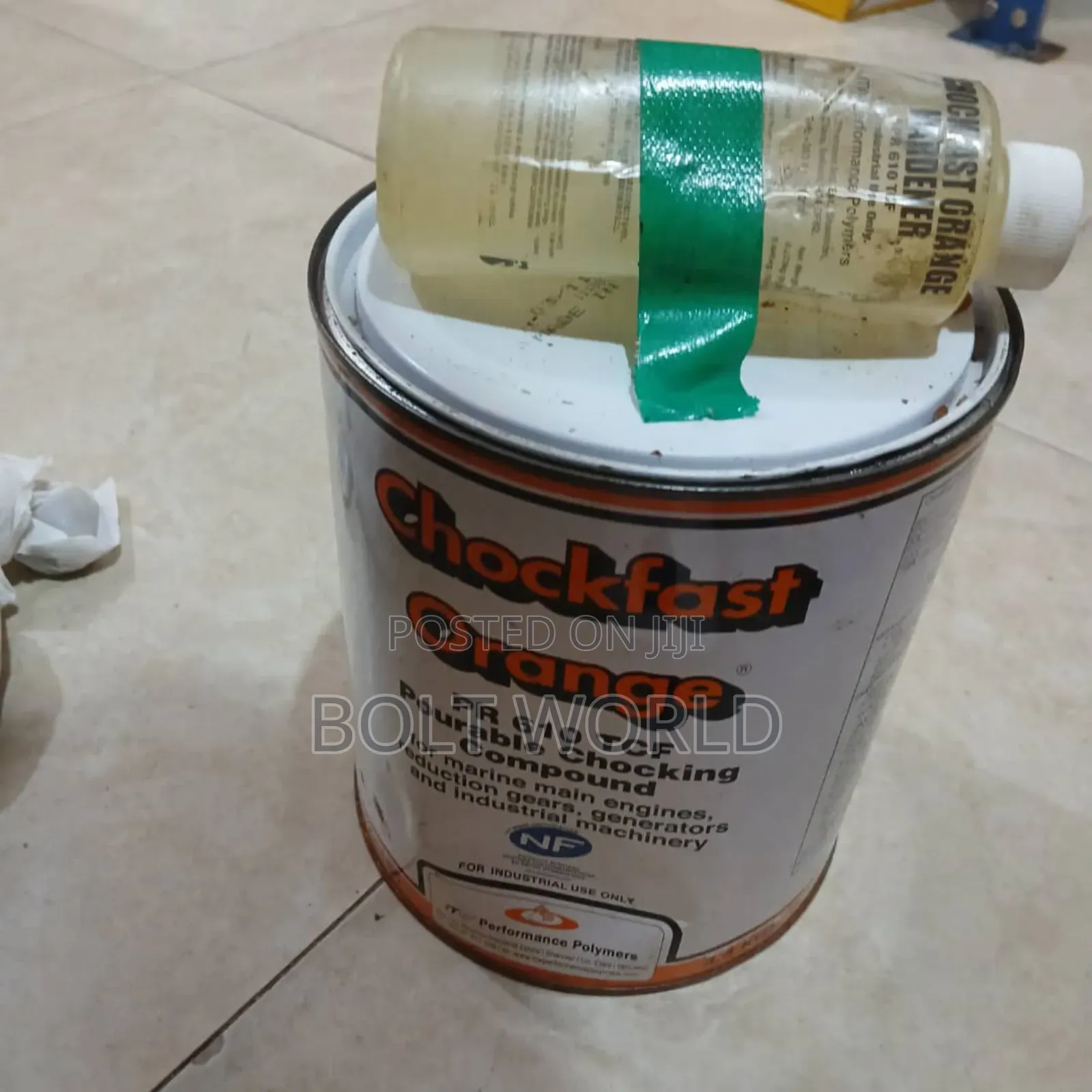 Chochfast Orange Pourable Chocking Compound for Marine Engine