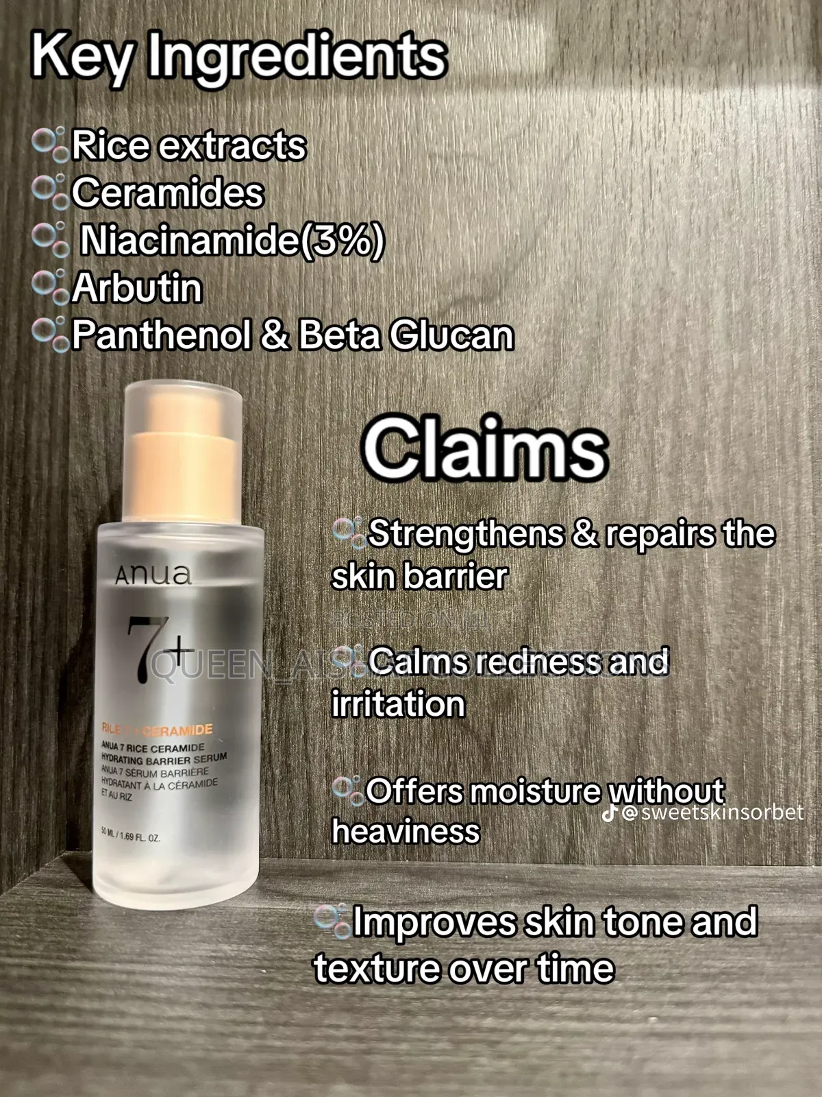 Anua 7+ Rice Ceramide Serum