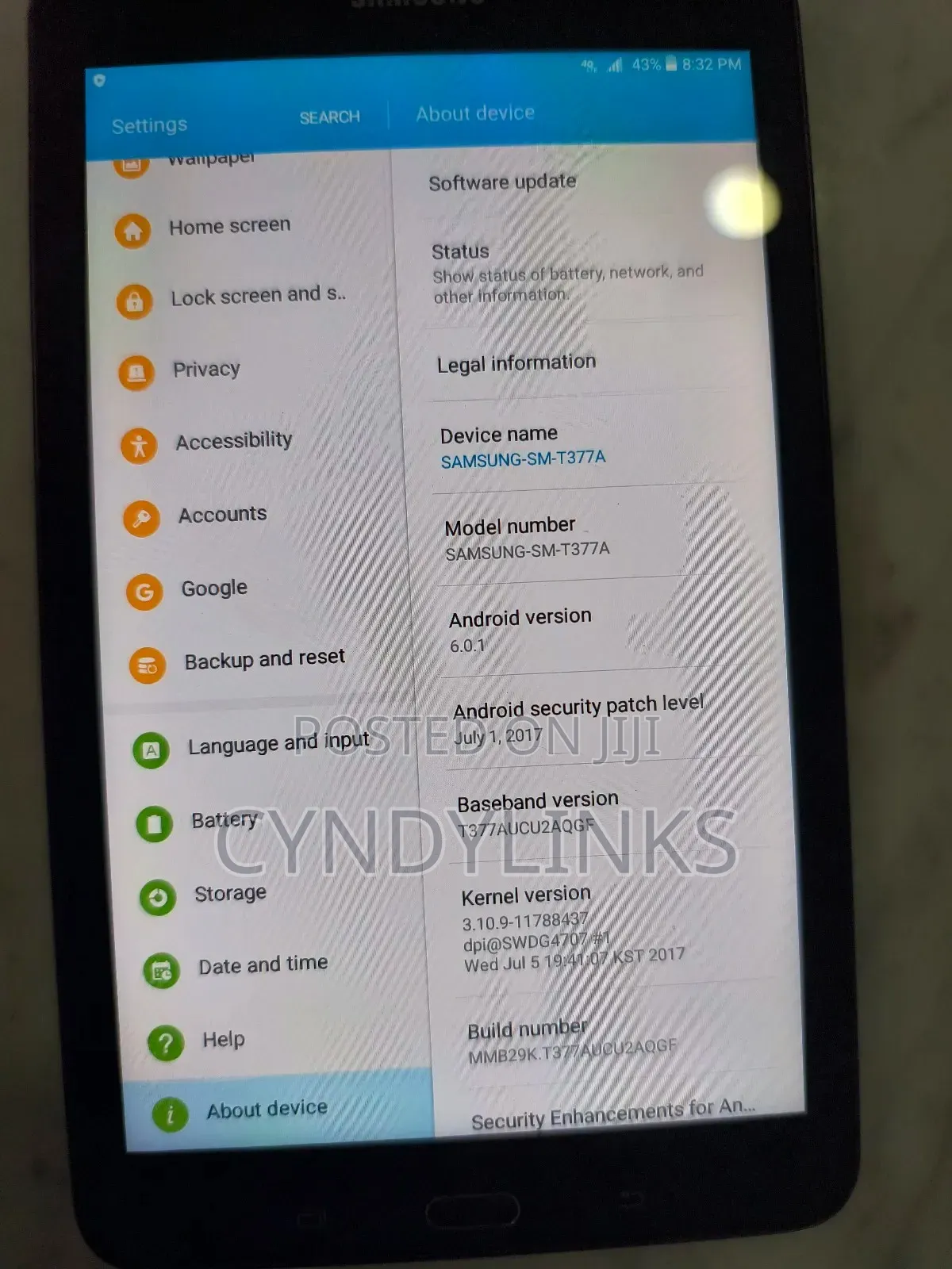 Samsung Galaxy Tab E 8.0 16 GB Black