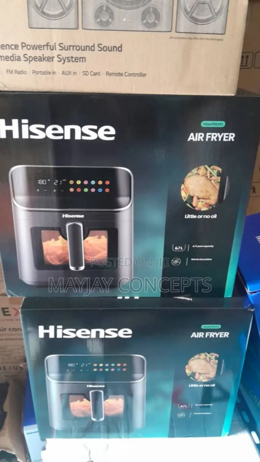 Hisense 6.7litres Digital Airfryer-Little or No Oil Family Size Airfry
