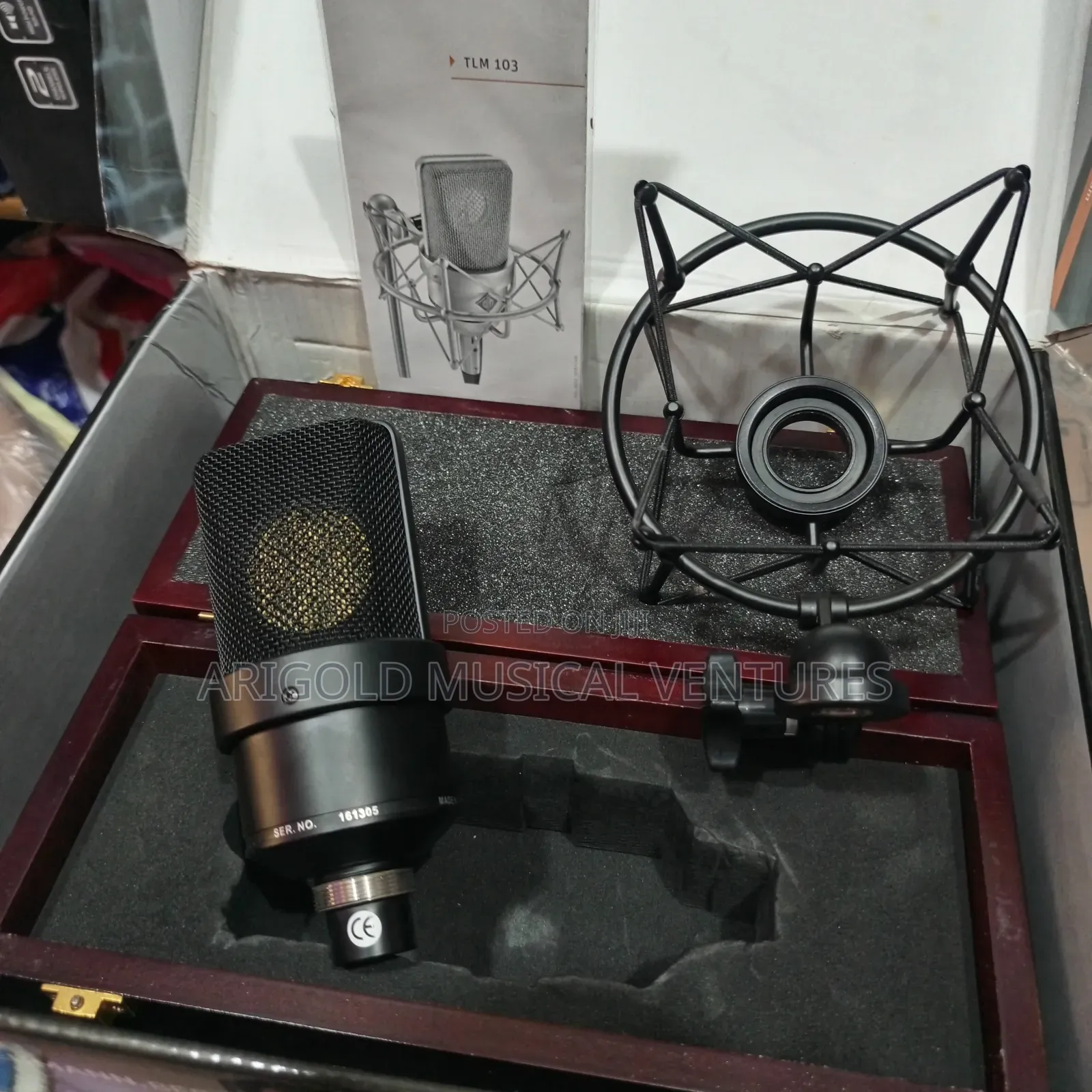 Professionals Studio Microphone Neumann Tlm103 Black