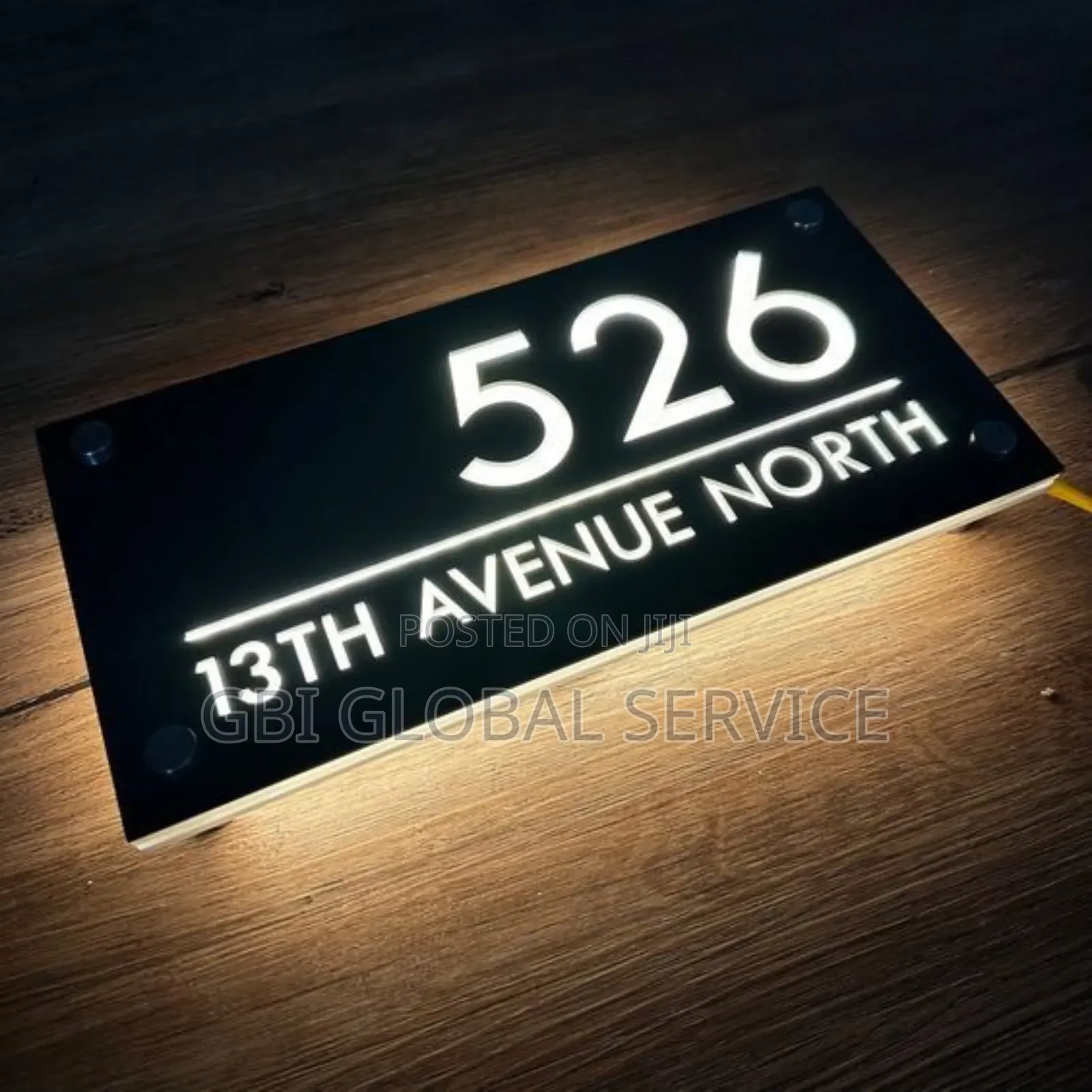 House Number Light Signage