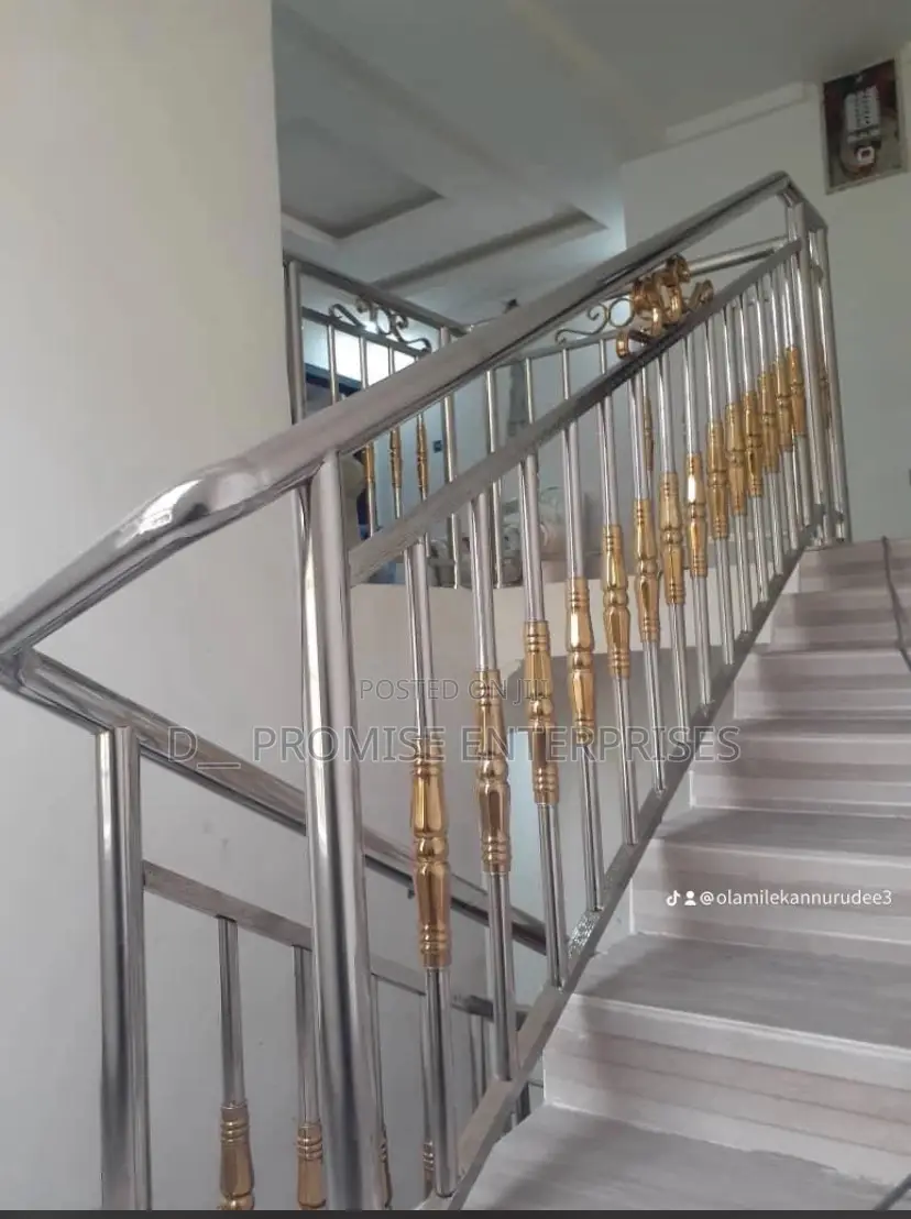 Staircase Stainless Steel Touch of Gold
