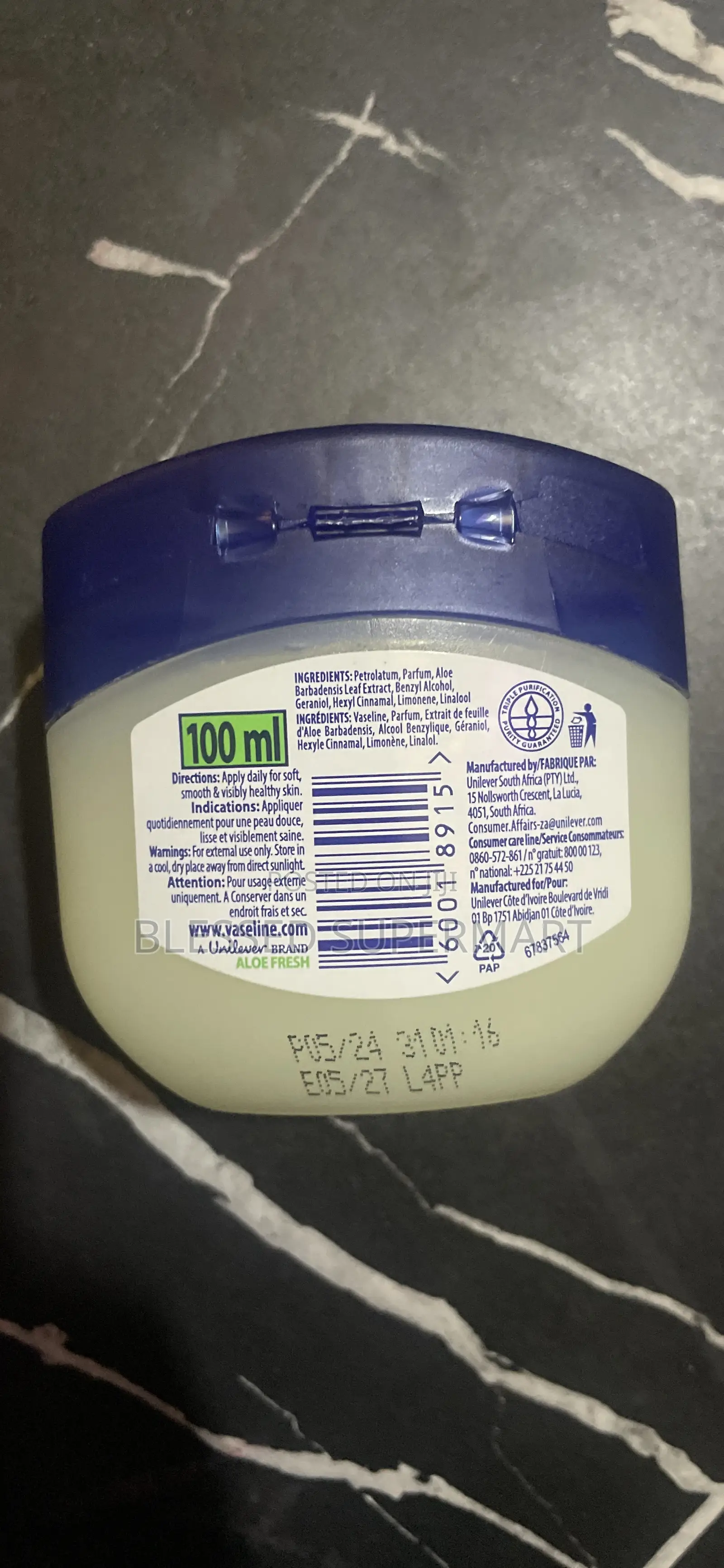 Blueseal Vaseline- Aleovera