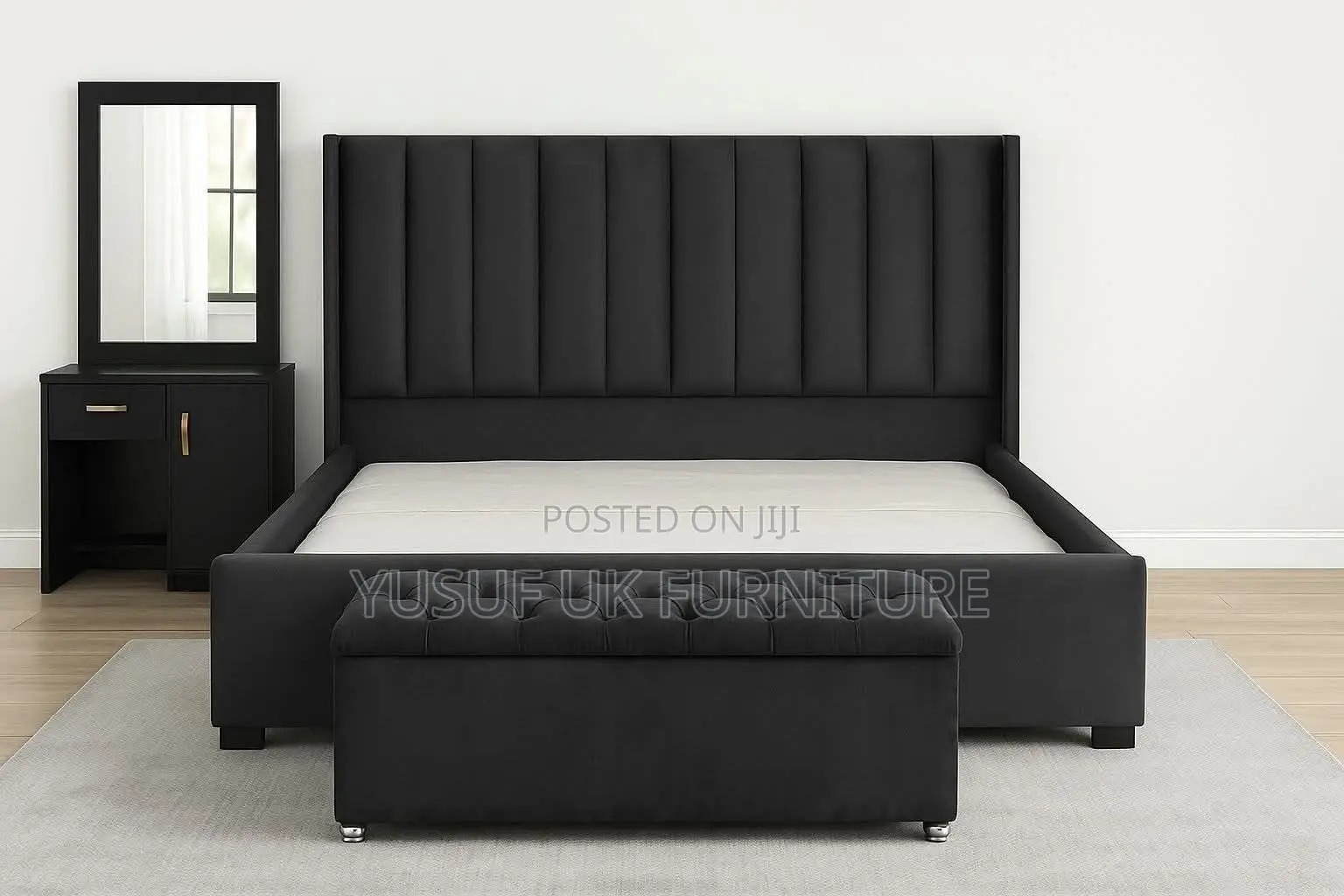 4.5/6 Padded Bed Frame and Dresser