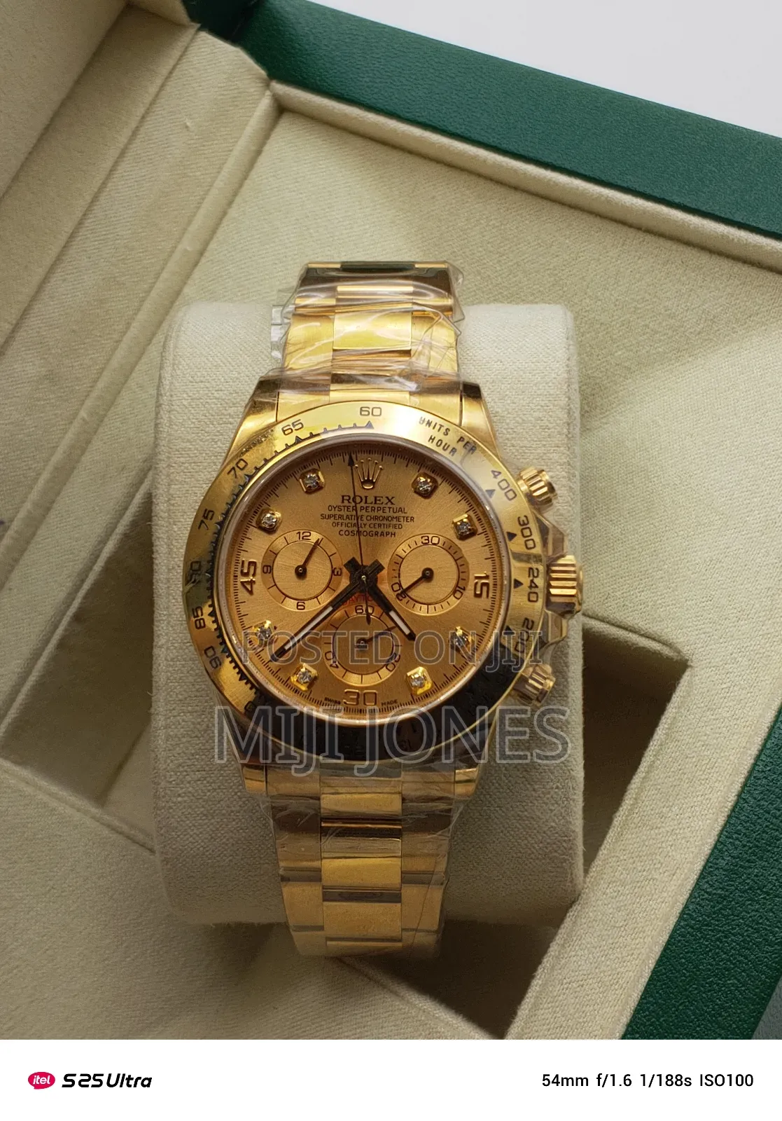 High-end Oyster Perpetual Superlative Chronometer Gold Dial Watch*