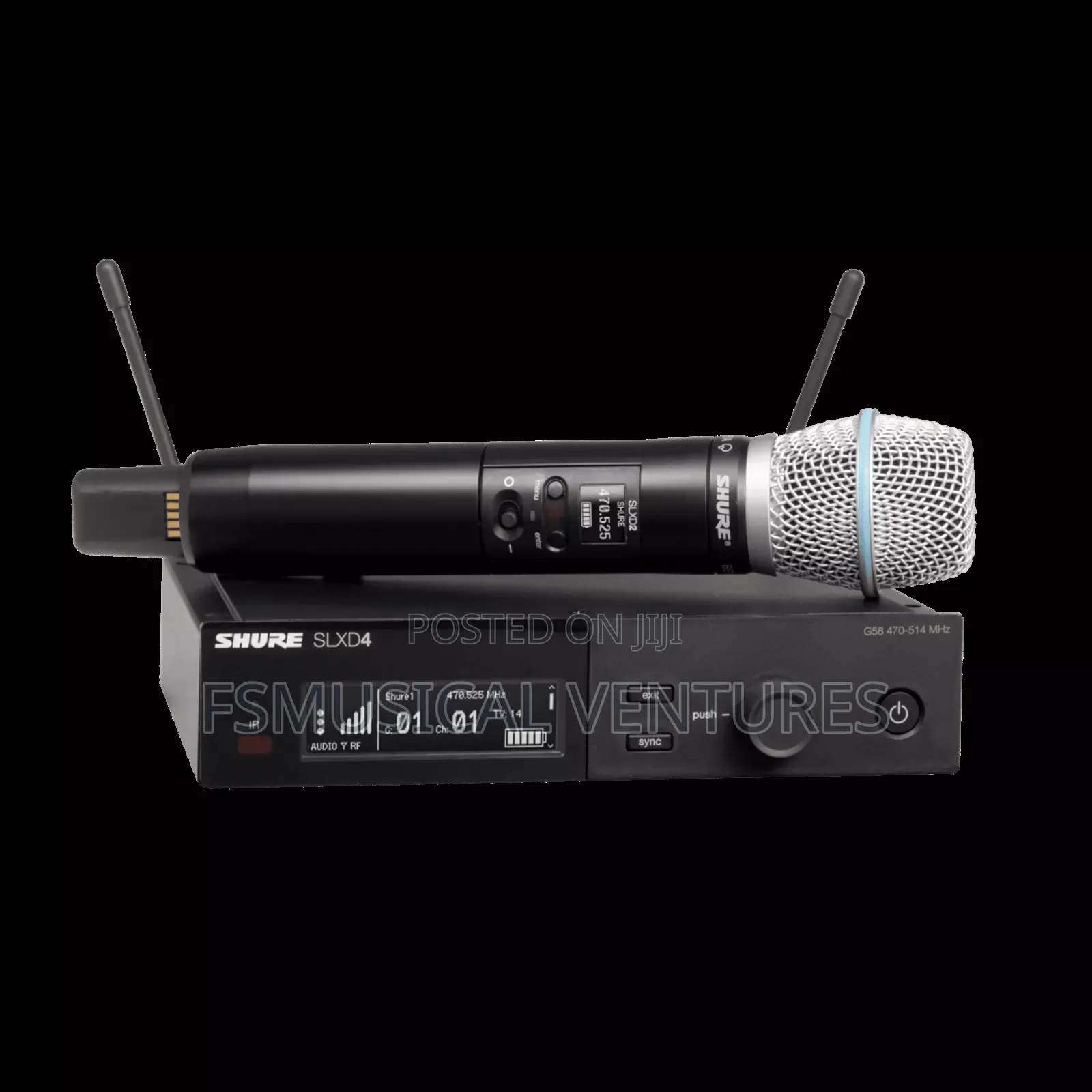 Shure Slxd24/B87a Digital Wireless Microphone System With Rack Mount