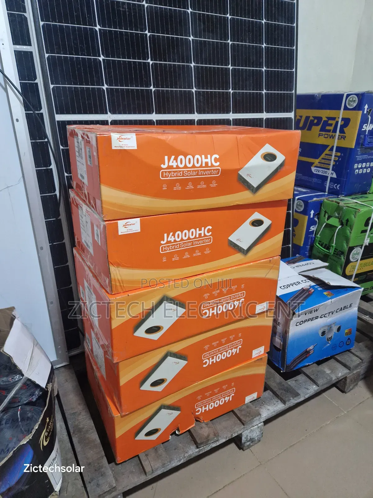 4kva Inverter With 4 220ah With 8 410w Solar Panels