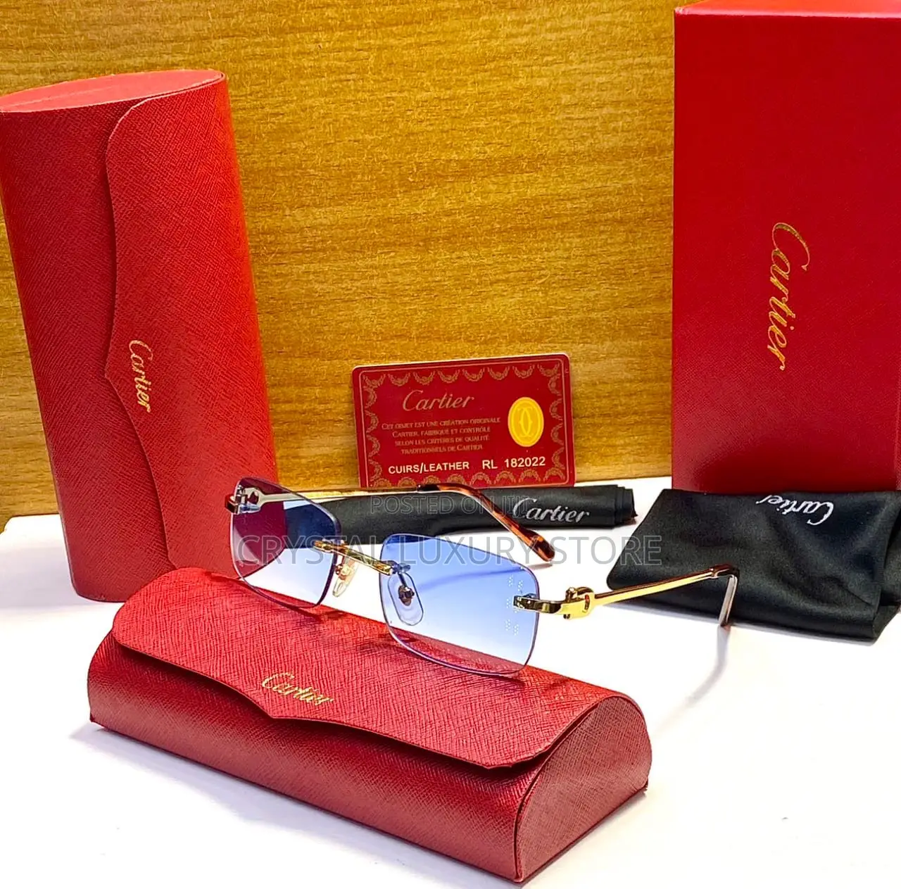 Cartier Quality Luxury Men Frame Glasses
