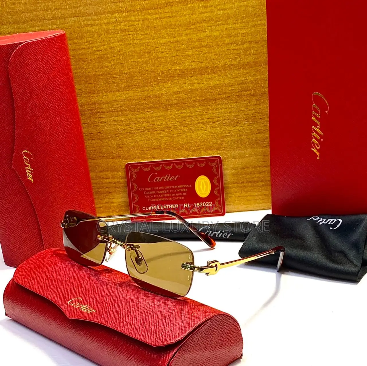 Cartier Quality Luxury Men Frame Glasses
