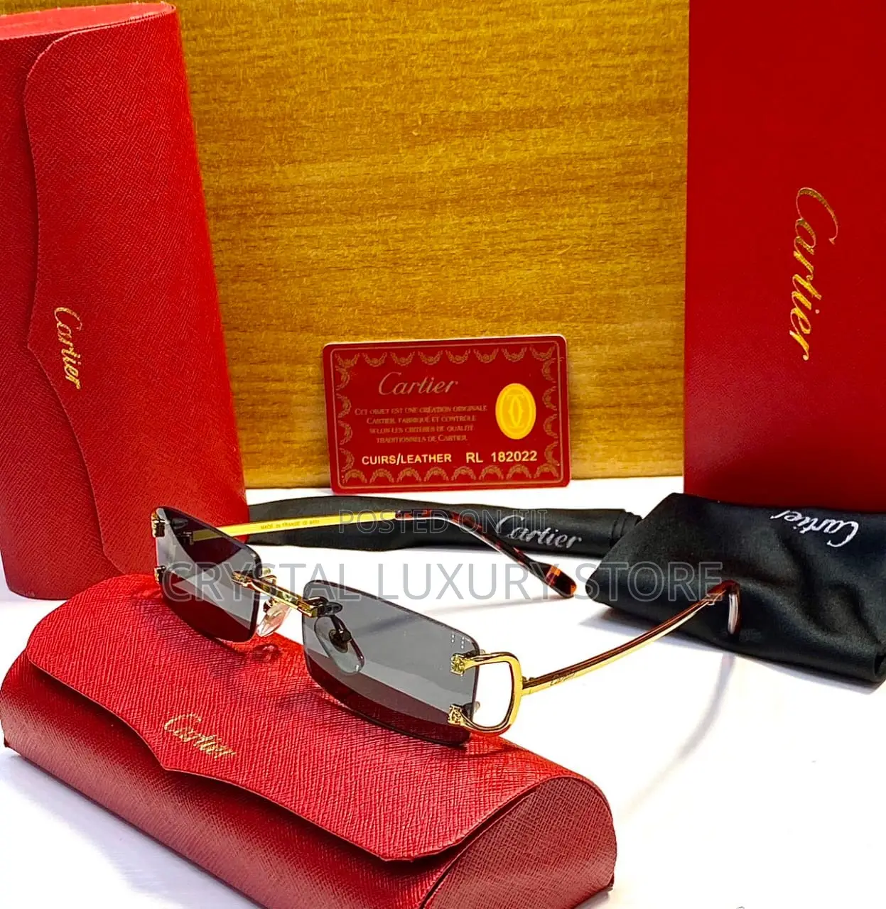 Cartier Quality Luxury Men Frame Glasses