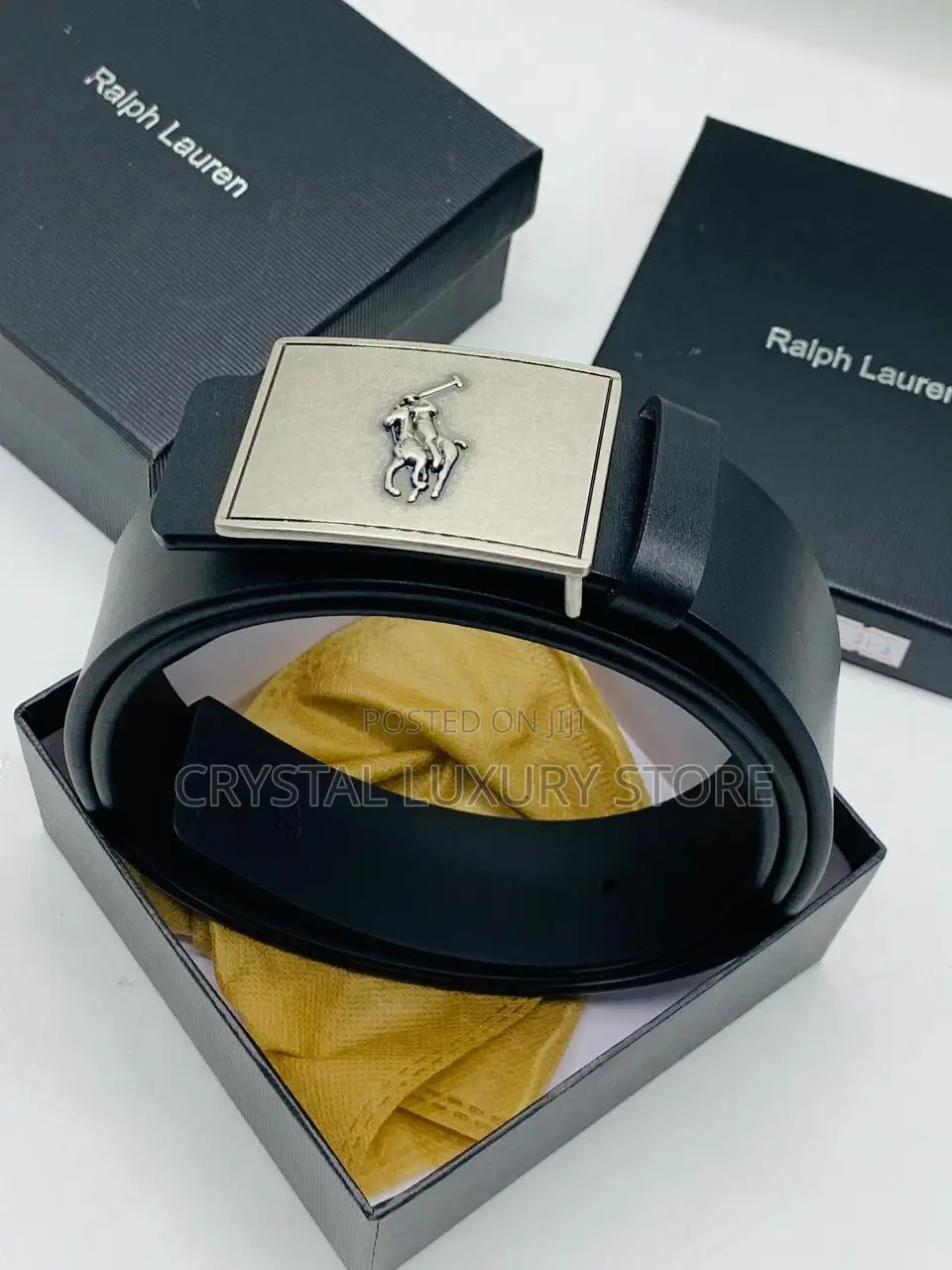Ralph Lauren Quality Luxury Men Genuine Leather Belt