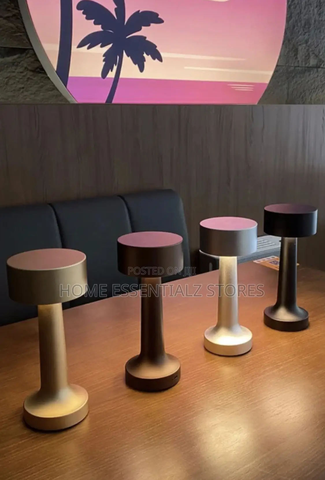 Modern Dinner Table Lamp - Cordless Rechargeable Table Lamp