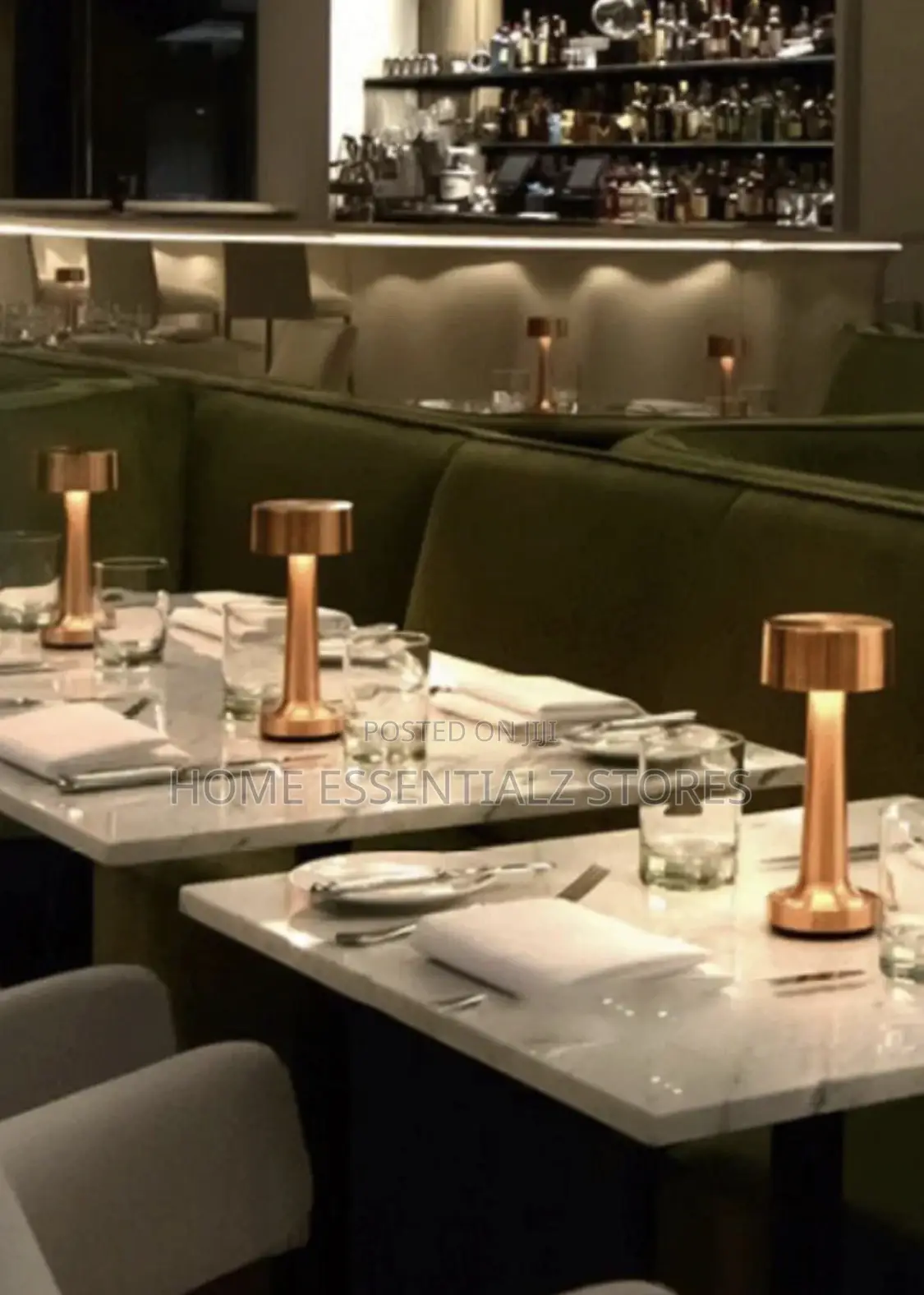 Modern Dinner Table Lamp - Cordless Rechargeable Table Lamp
