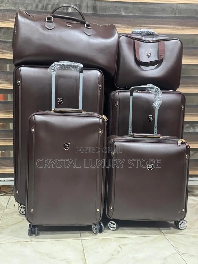 Moonlight Quality Luxury Genuine Leather Travel Luggage