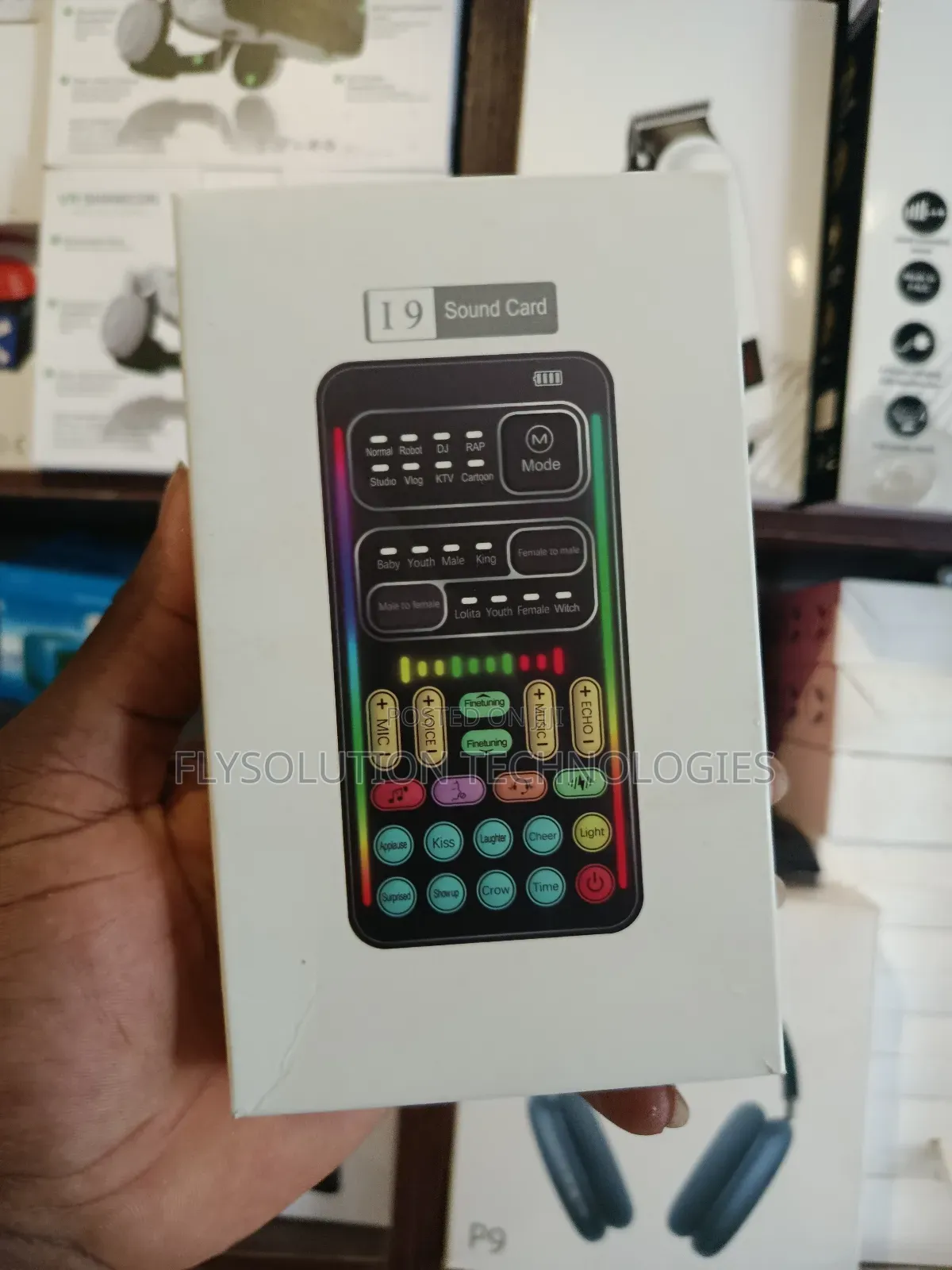 I9 Voice Changer Handheld Portable Sound Card