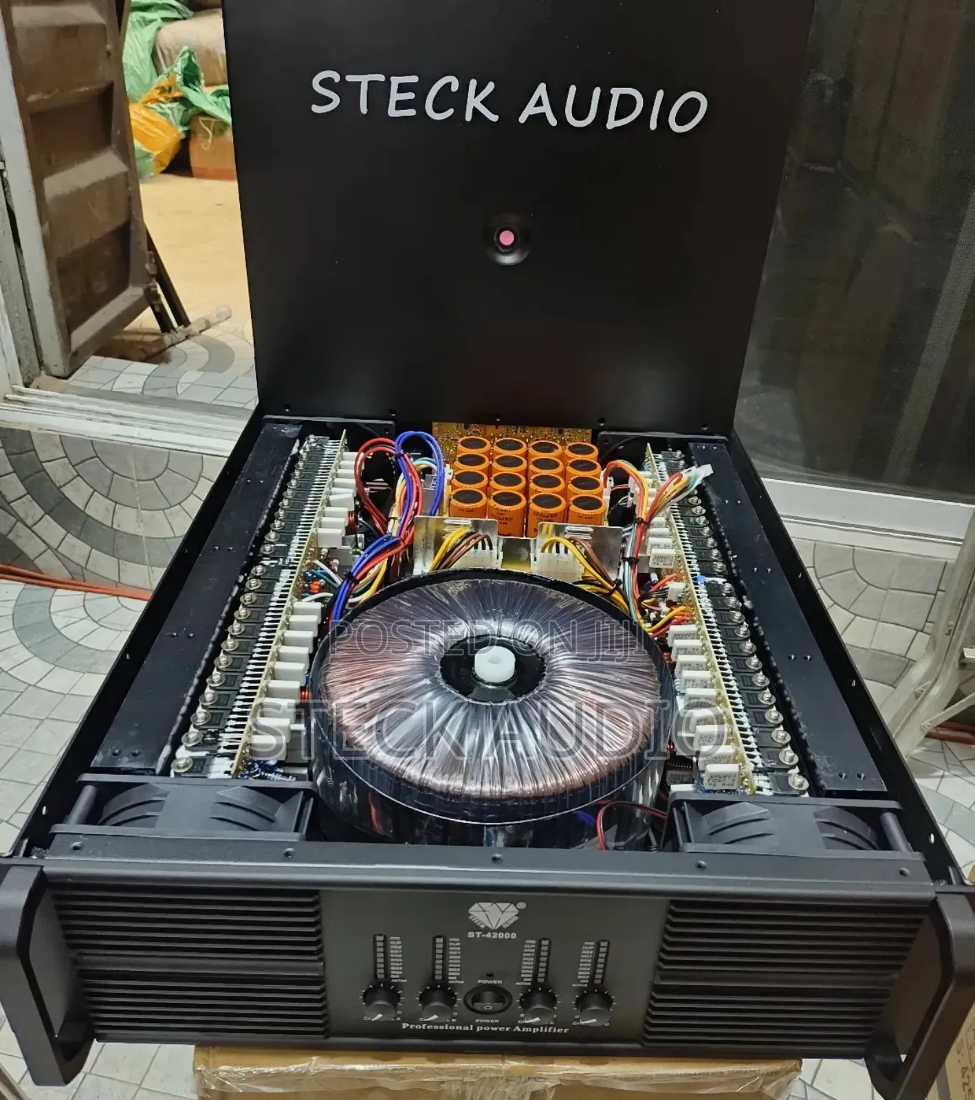 St 42000 Steck Audio Professional 4chanels Power Amplif 4 Line Arrays