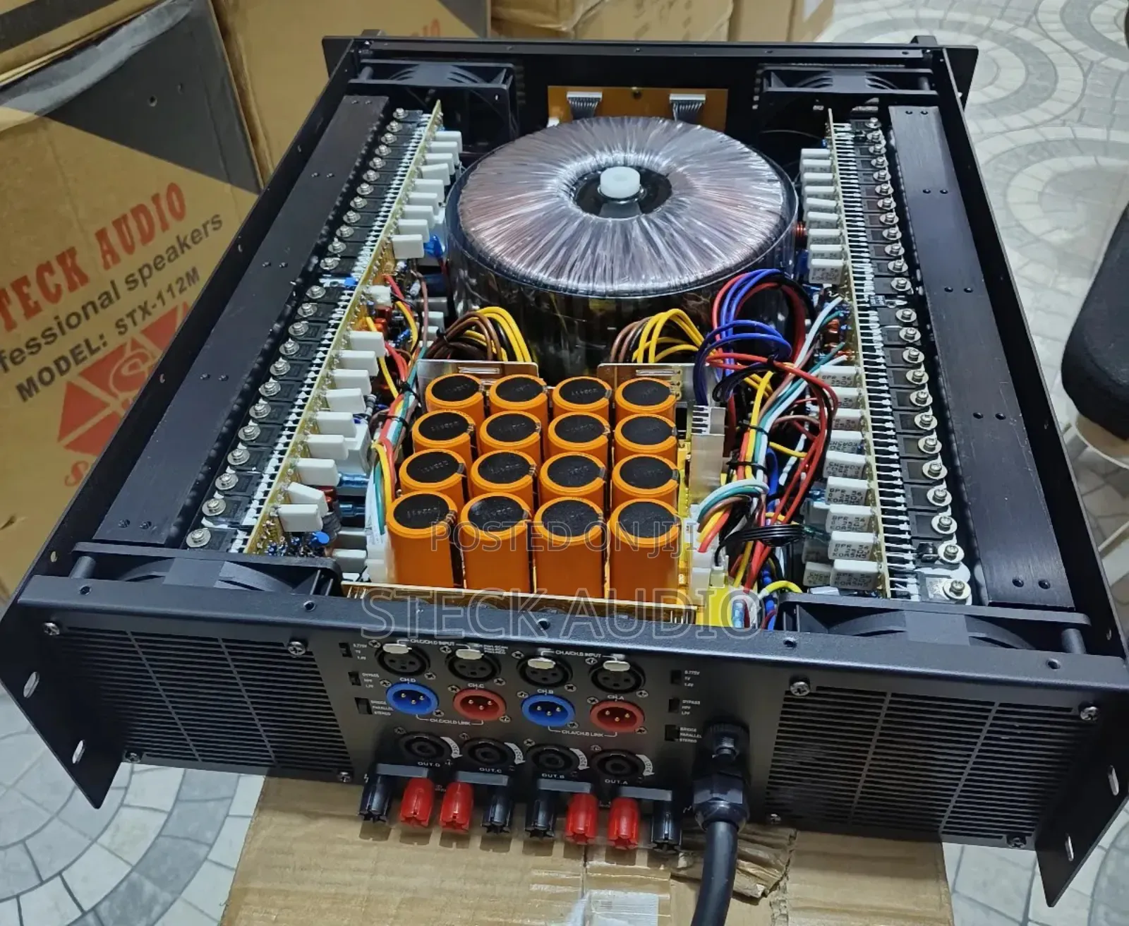 St 42000 Steck Audio Professional 4chanels Power Amplif 4 Line Arrays