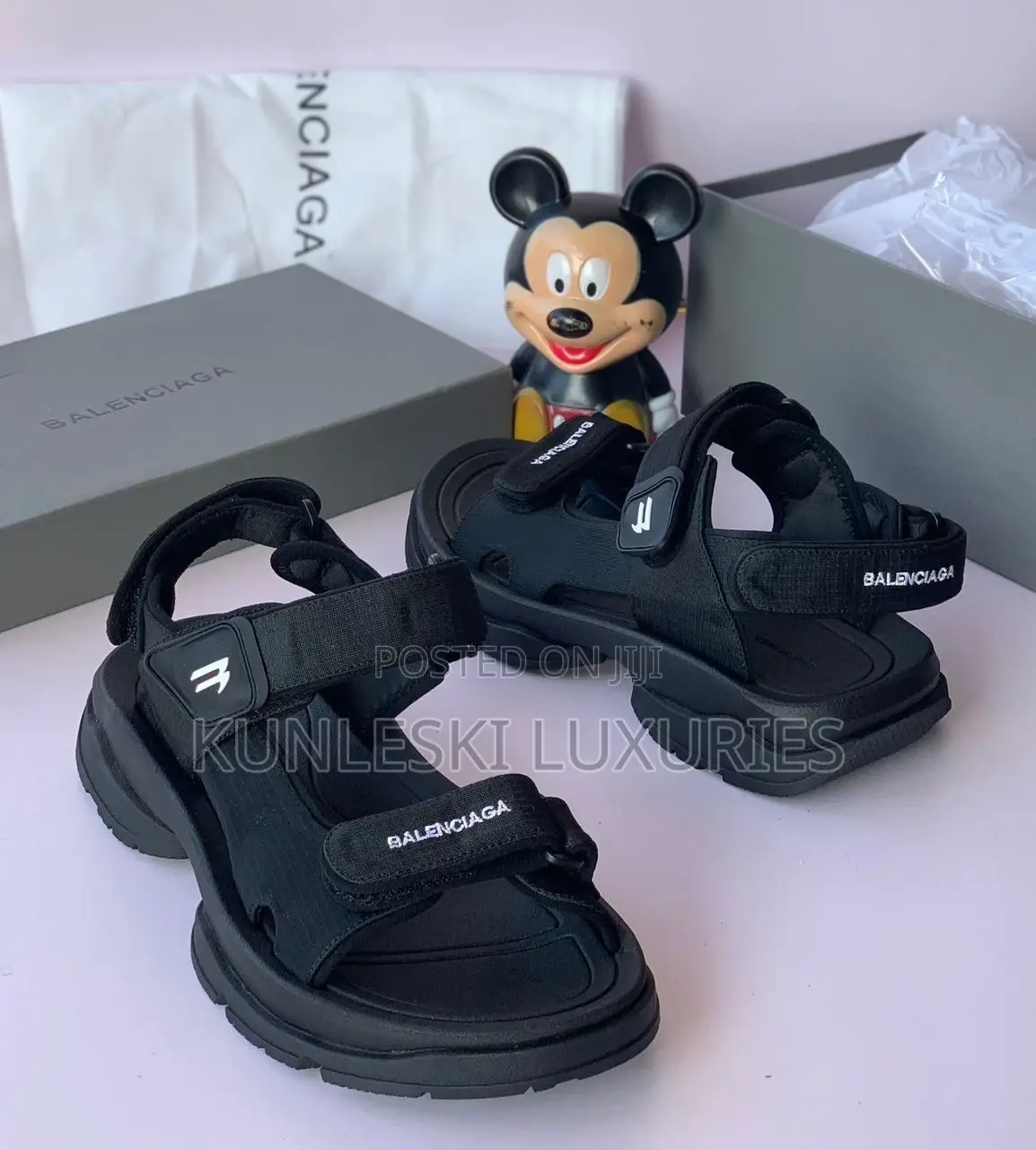 Original Balenciaga Black Sneakers for Men