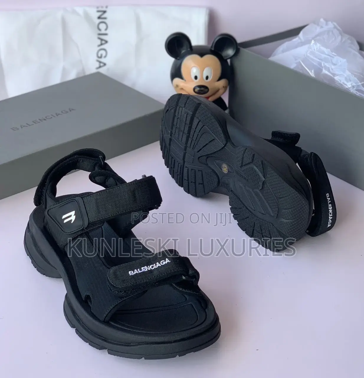 Original Balenciaga Black Sneakers for Men