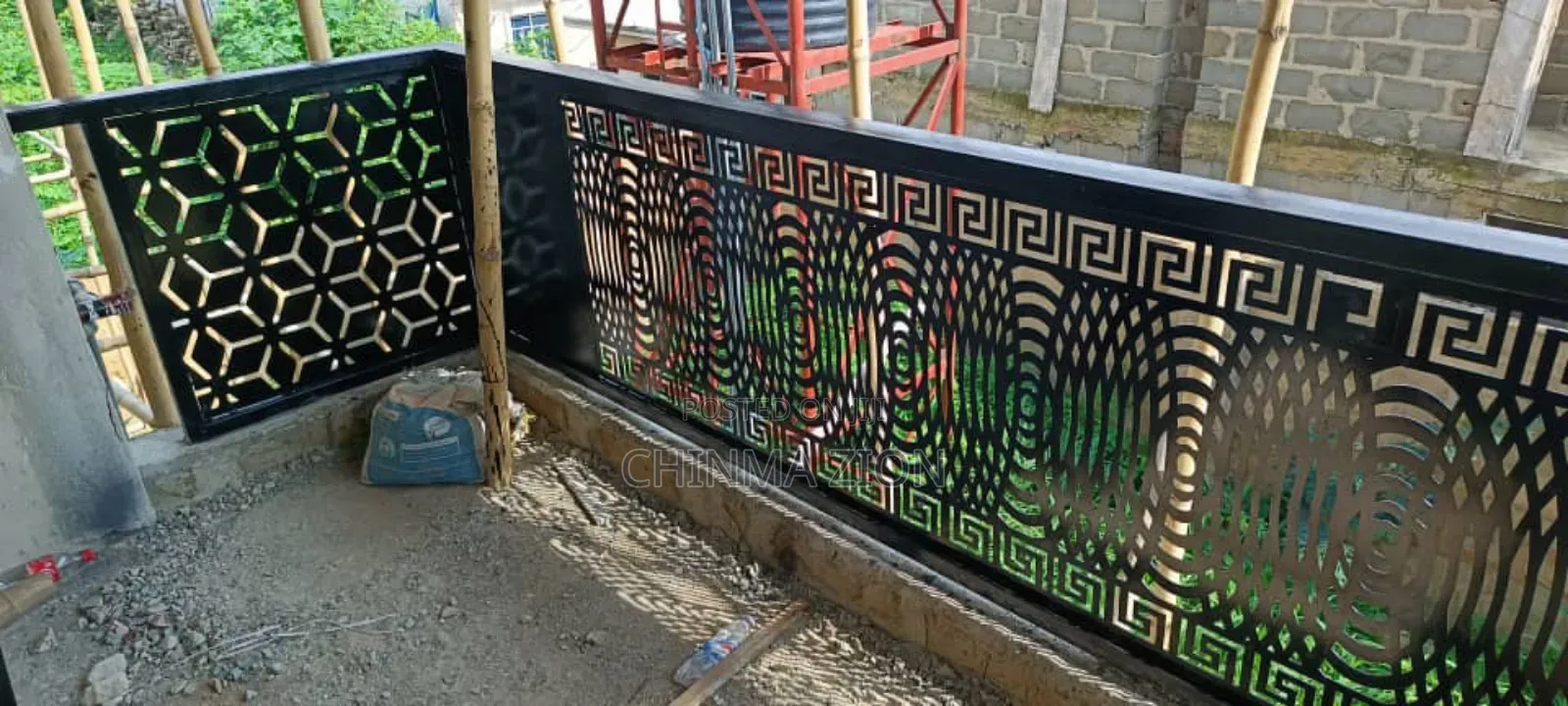 Wrought Iron Laser Cut Handrail