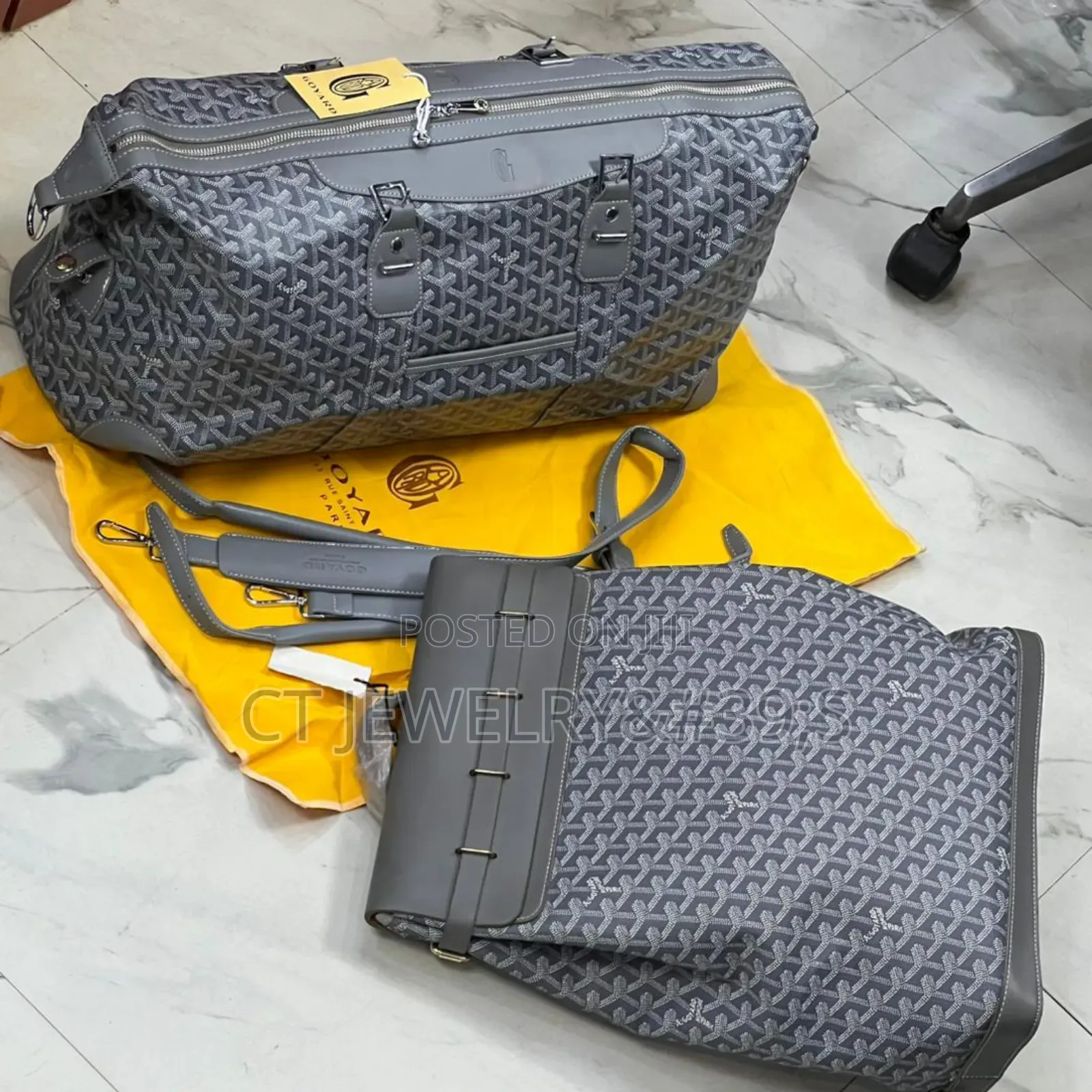 Luxury Combo Goyard Duffle Bag/Backpack