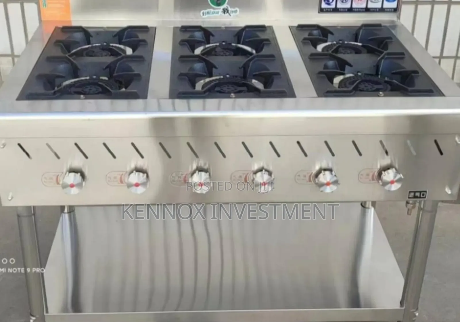 High Standard 6 Burner Cooker It Comes Without Oven